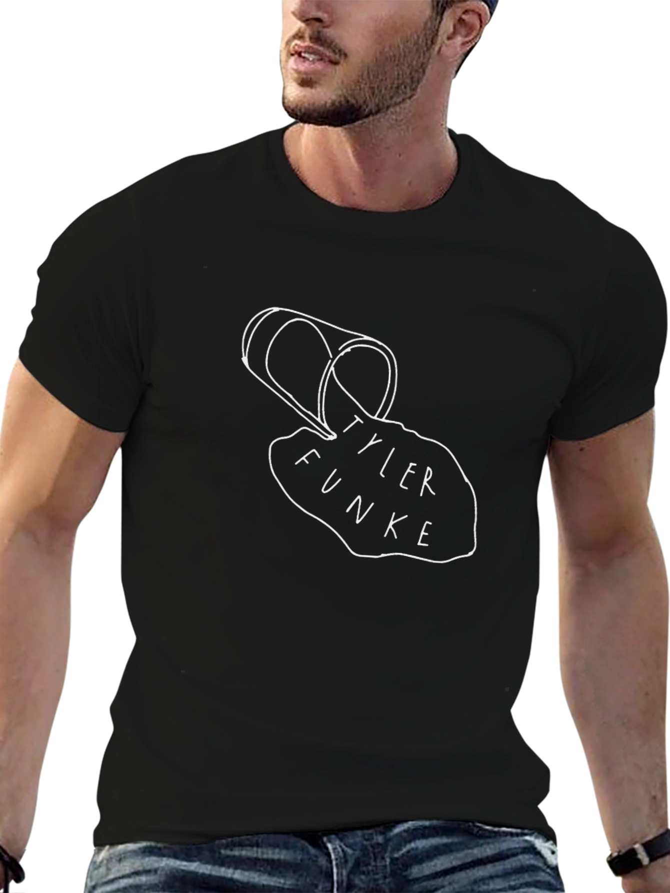 Camiseta Negra Tyler Funke - Diseño Original