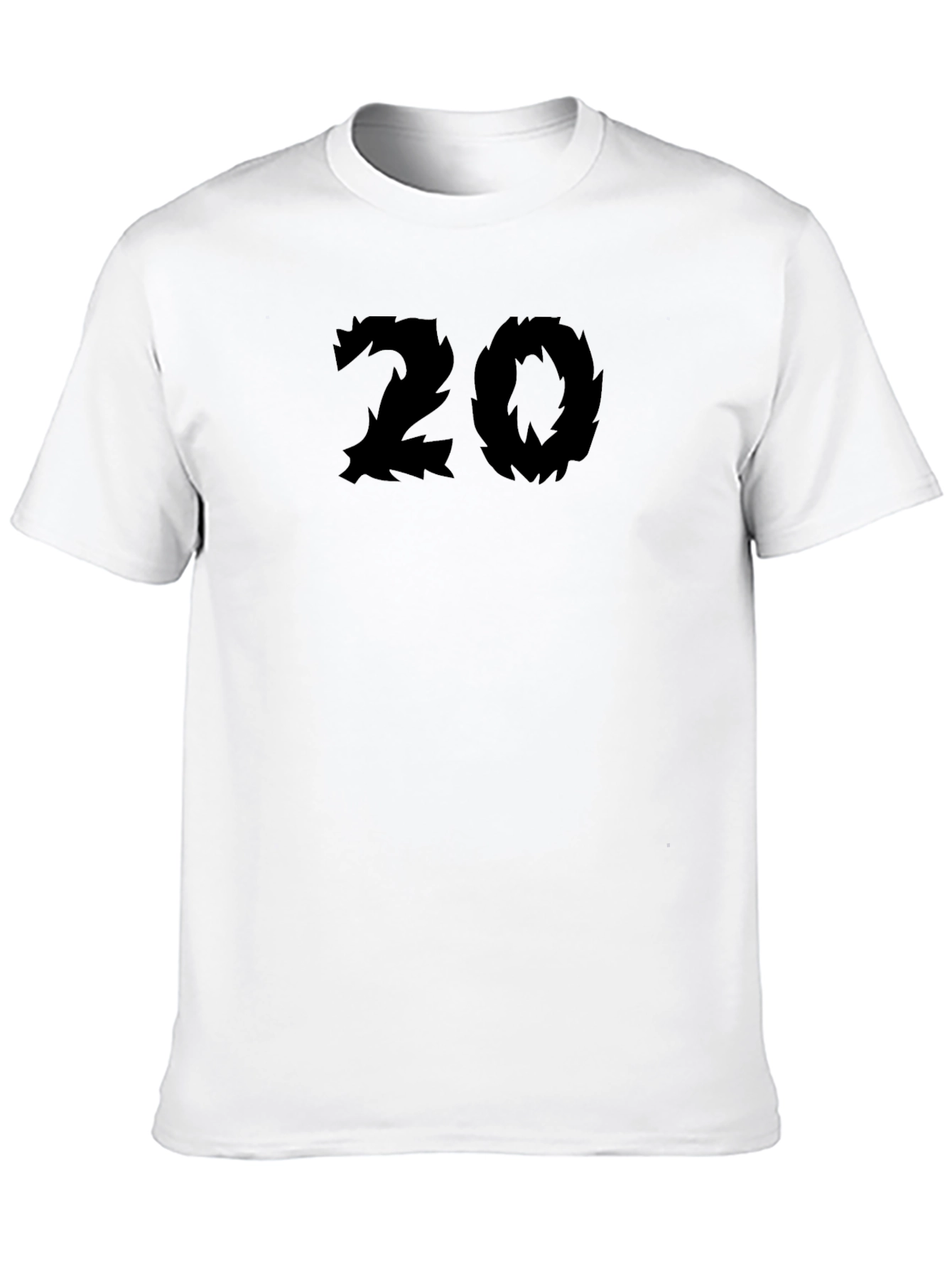 Camiseta Negra Número 20 Estilo Garra