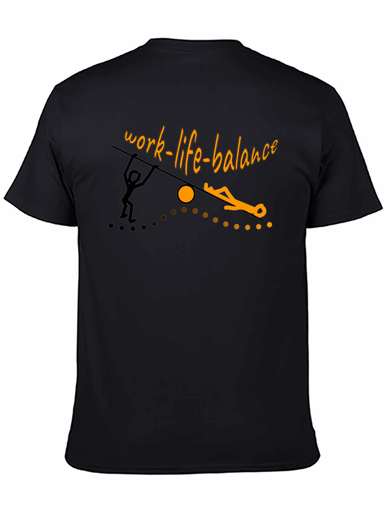 Camiseta Negra: Equilibrio Vida Laboral