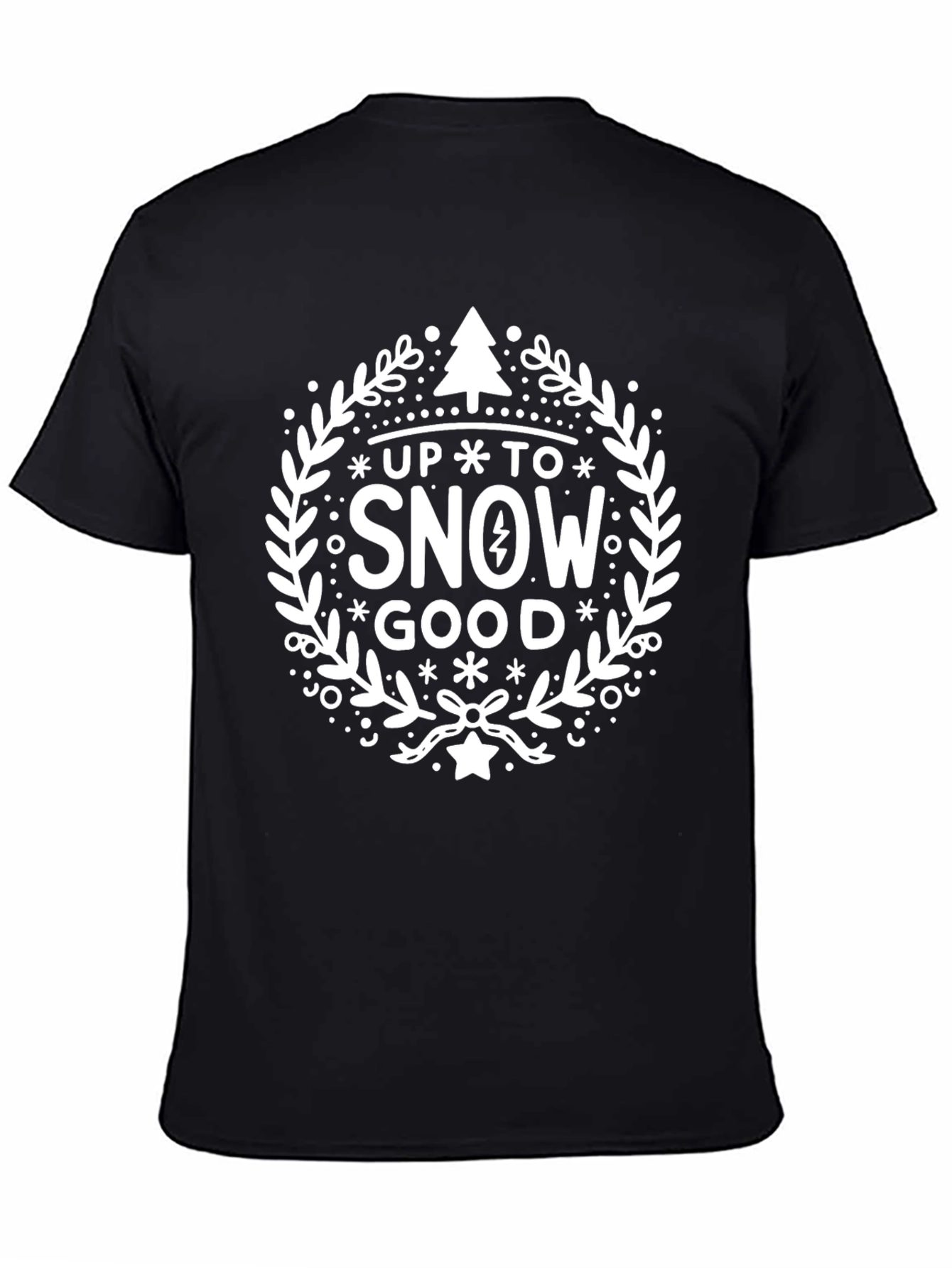 Camiseta Negra Up To Snow Good Festiva