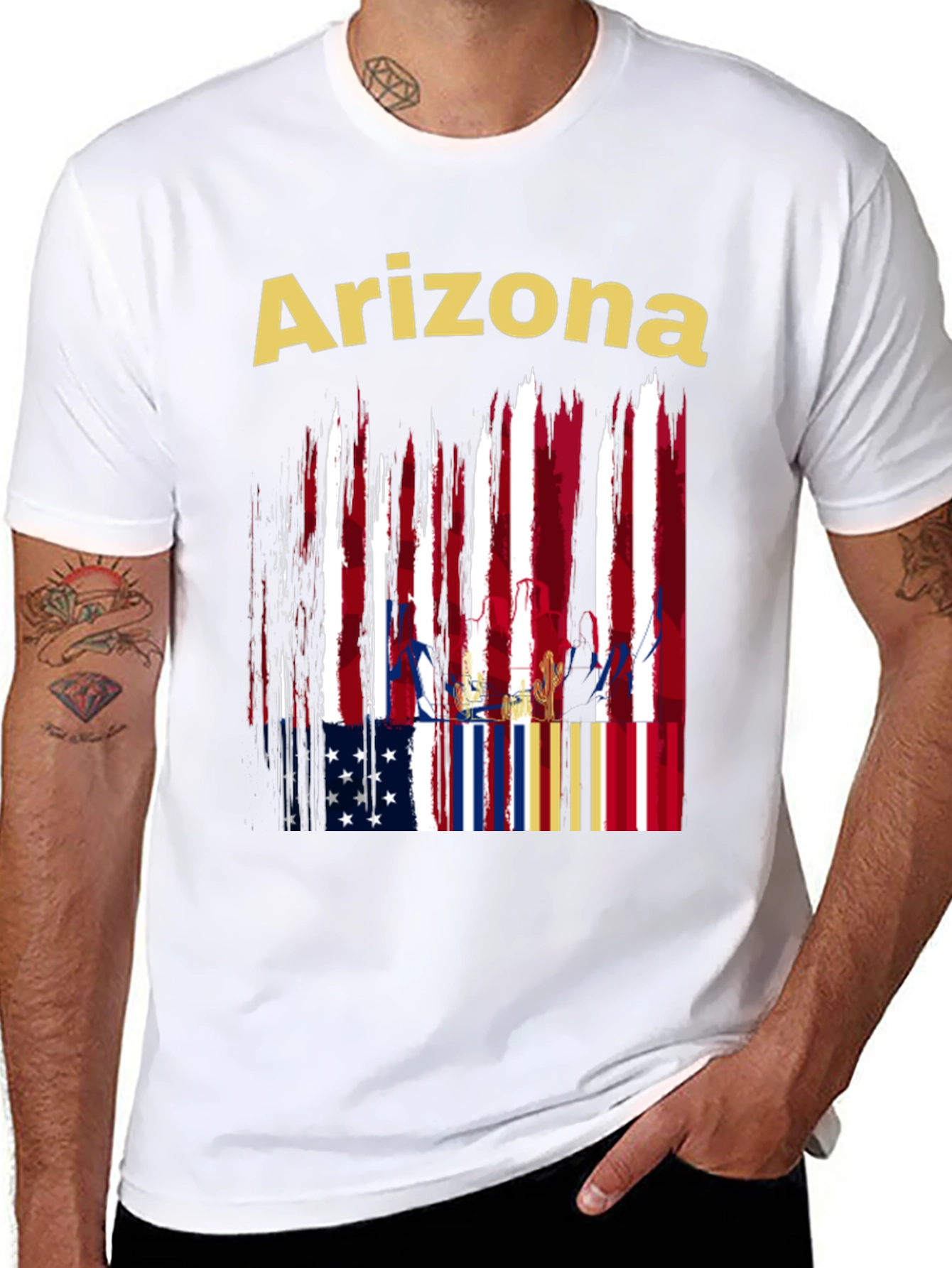 Camiseta Negra Arizona USA