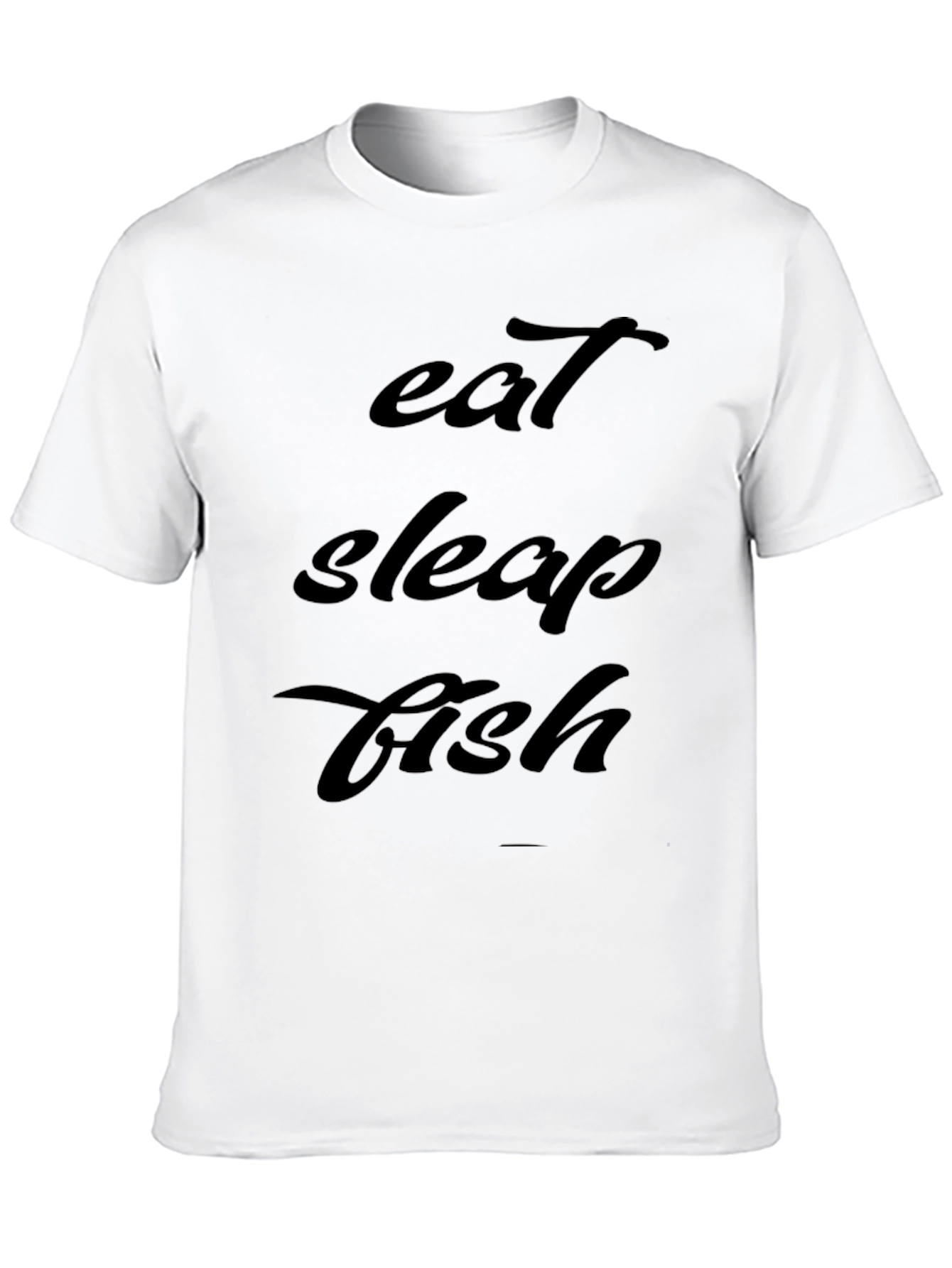 Camiseta Hombre Negra - Eat Sleep Fish