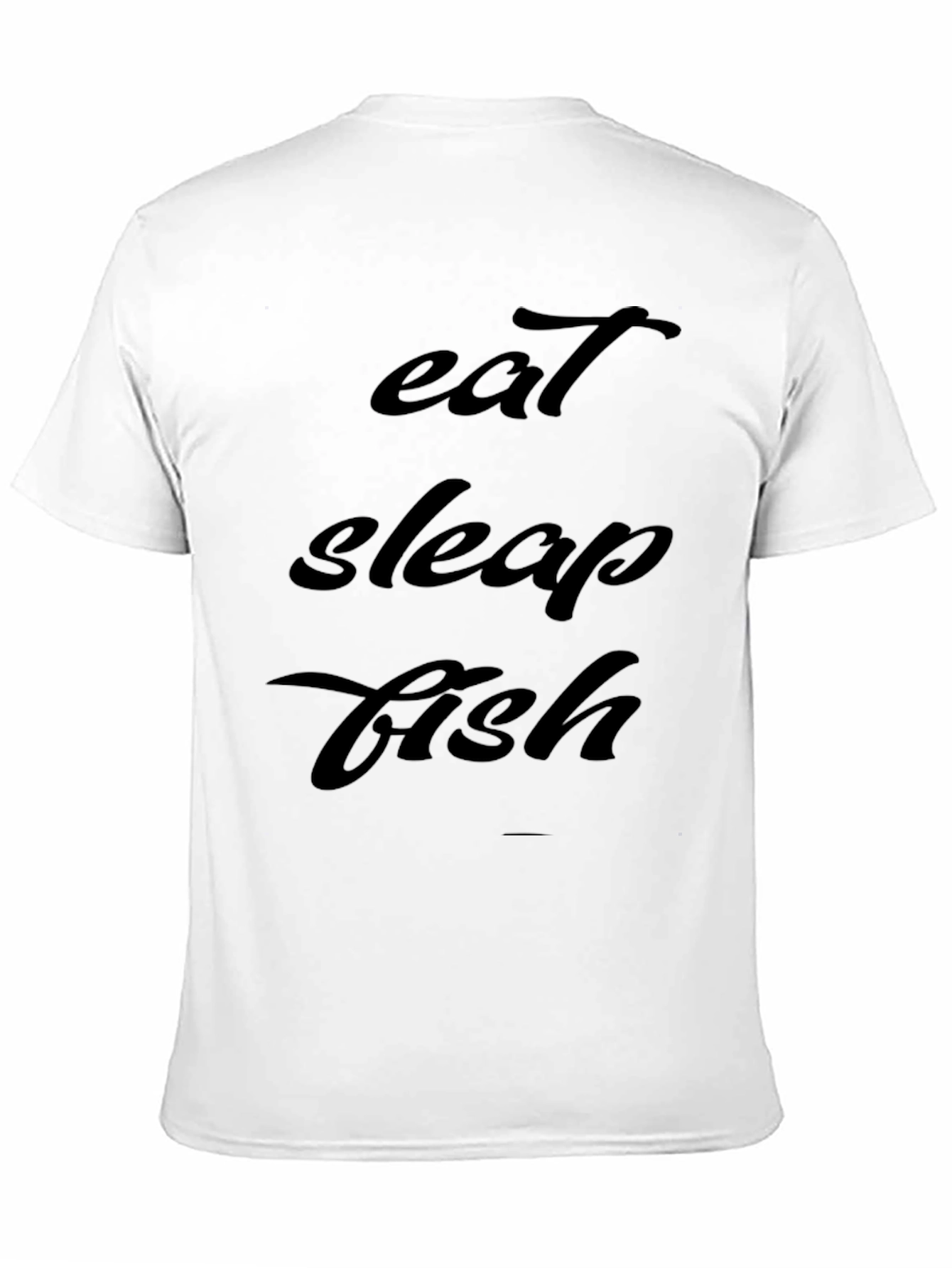 Camiseta Hombre Negra - Eat Sleep Fish
