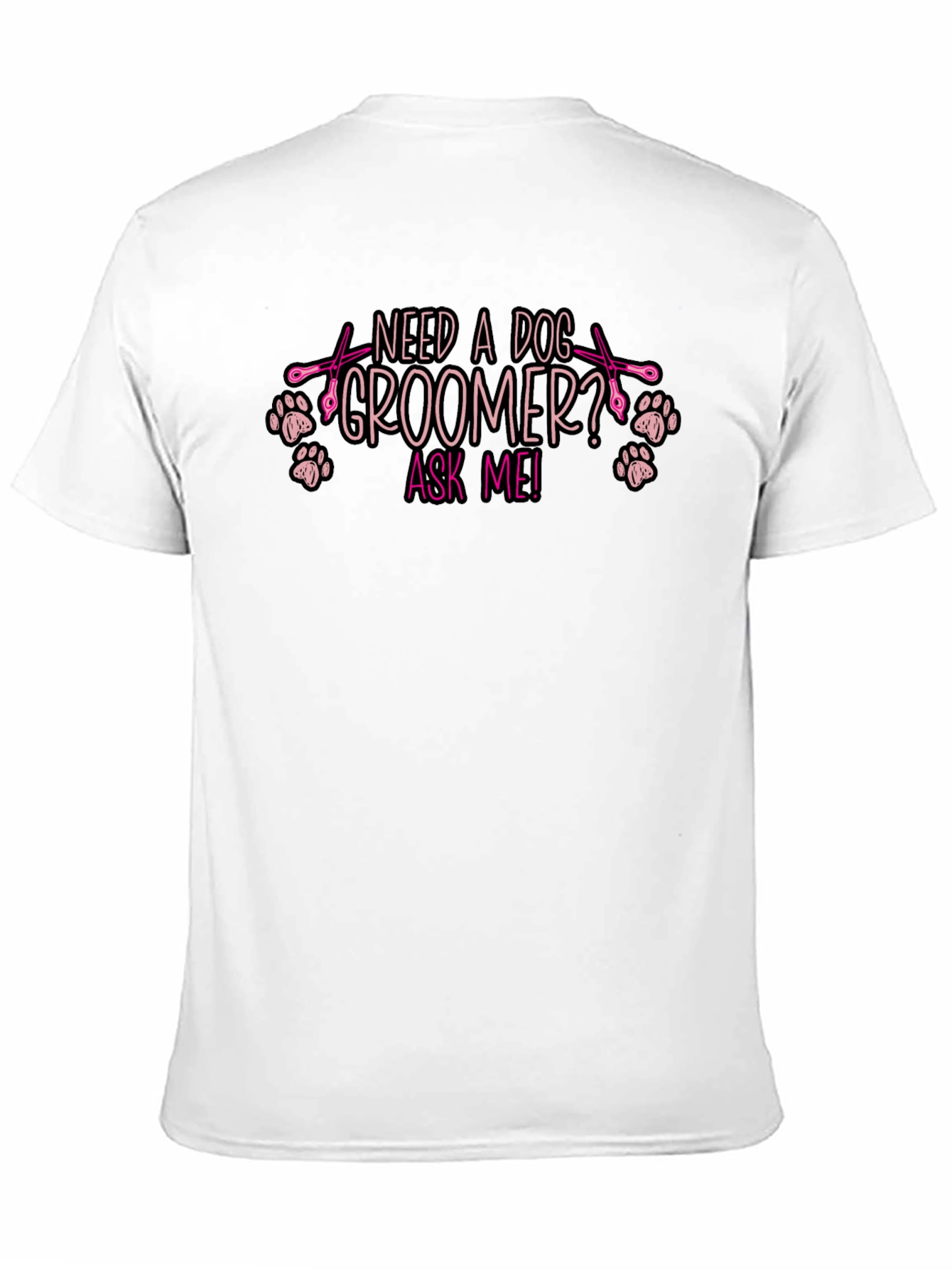 Camiseta Negra ¿Necesitas un Peluquero Canino?