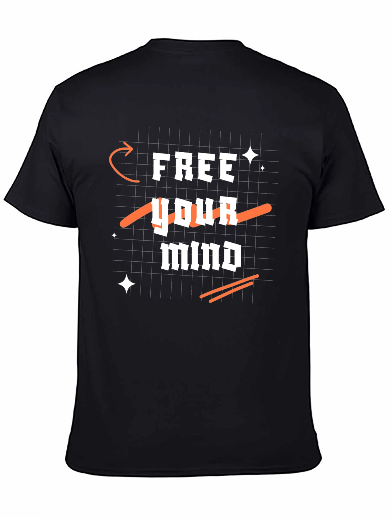 Camiseta Negra Libera tu Mente para Hombre