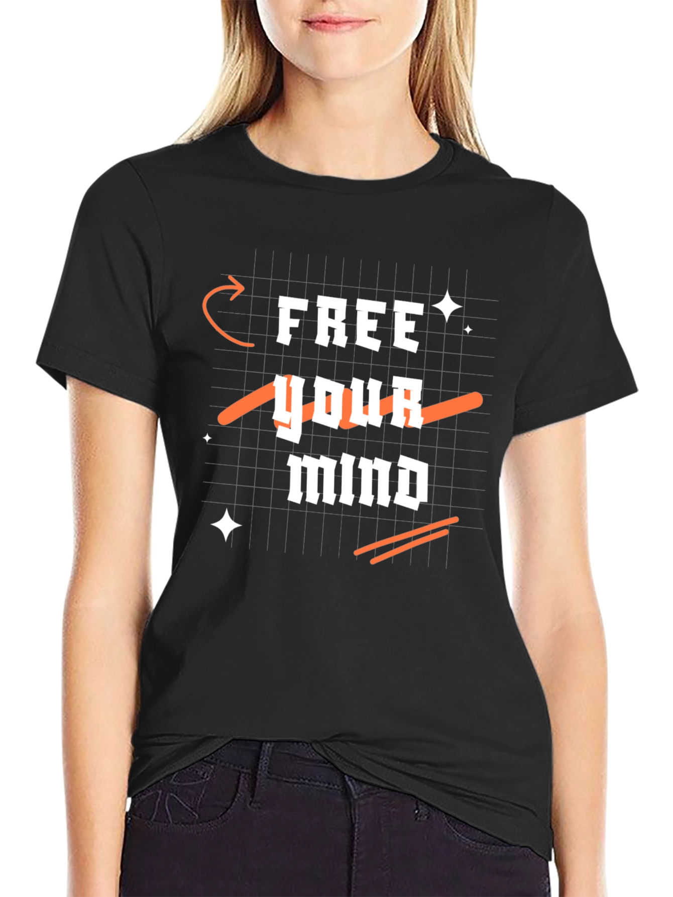 Camiseta Negra Libera tu Mente para Hombre