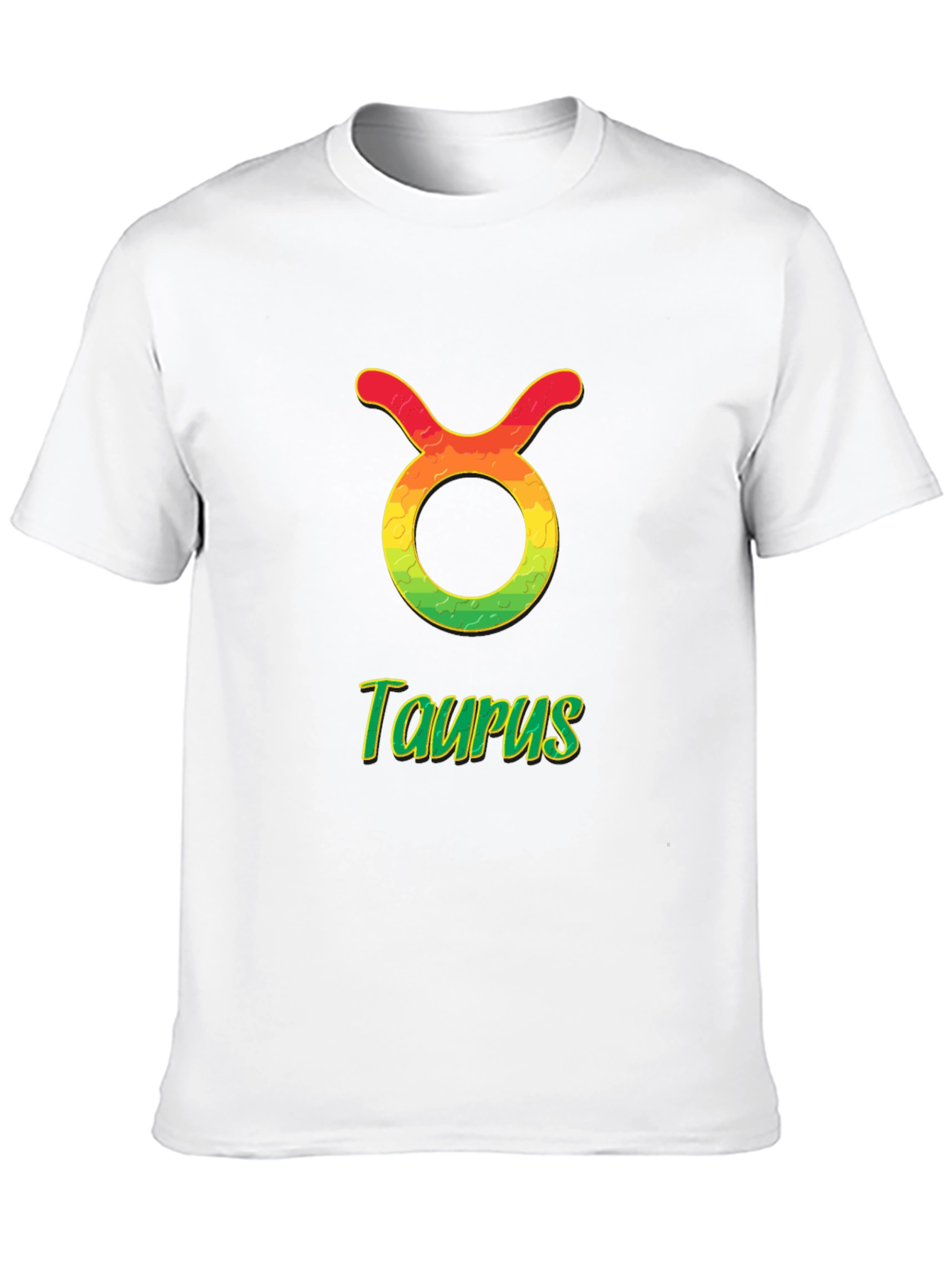 Camiseta Negra Signo Tauro Diseño Zodiaco