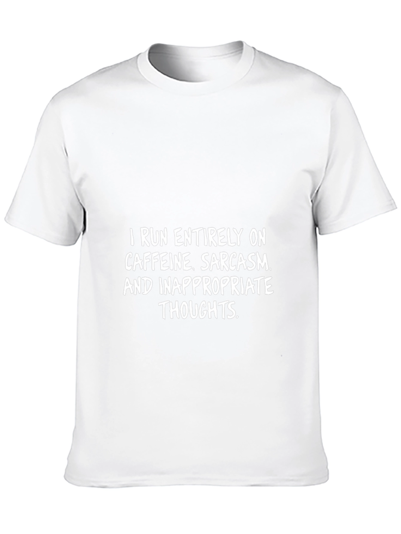 Camiseta Negra: Cafeína Sarcasmo e Ideas Inapropiadas