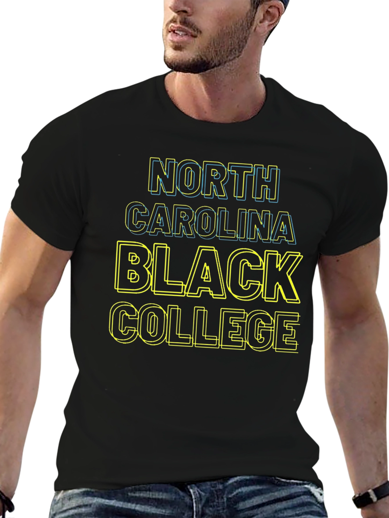 Camiseta North Carolina Black College para hombre