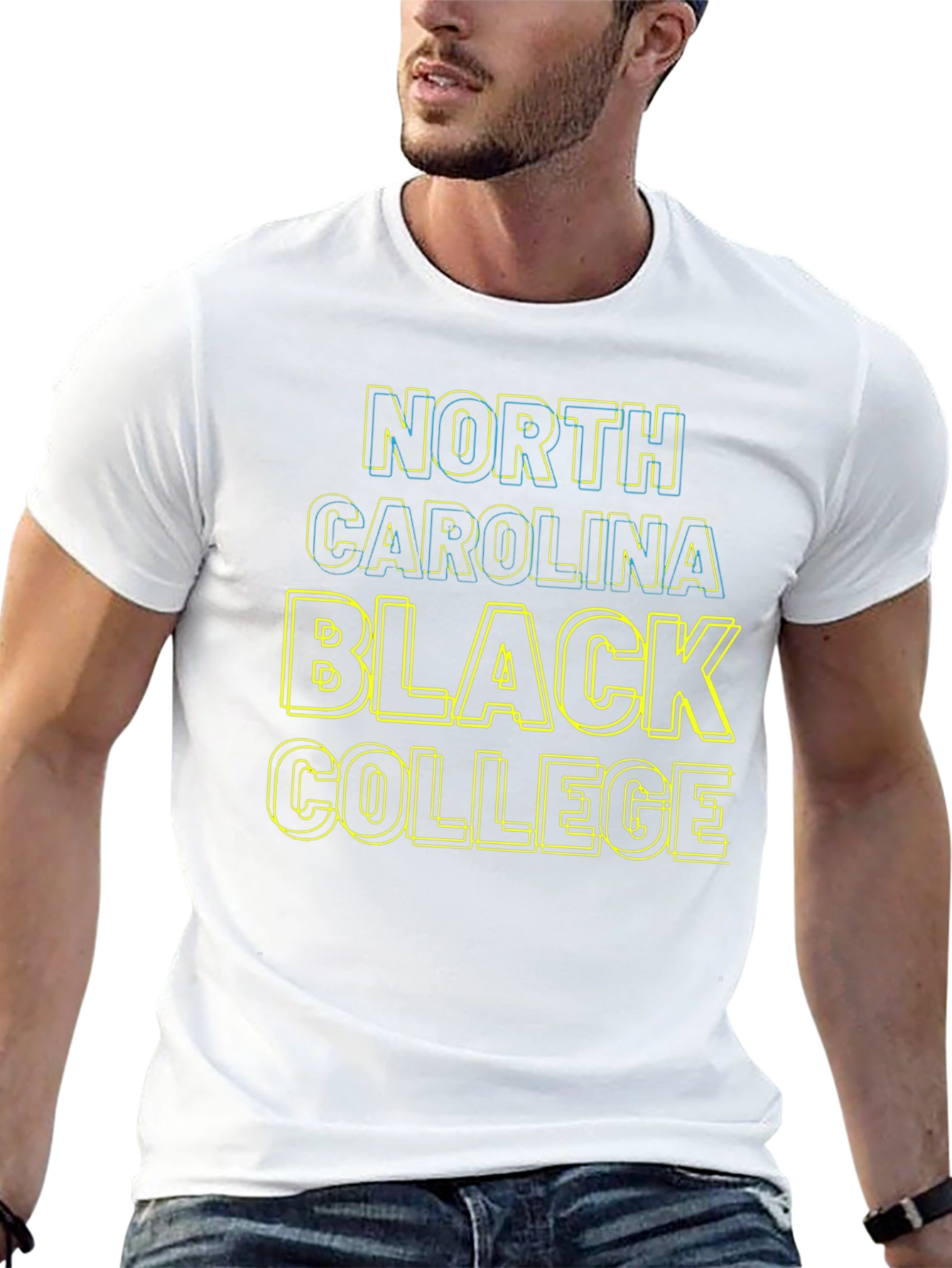 Camiseta North Carolina Black College para hombre