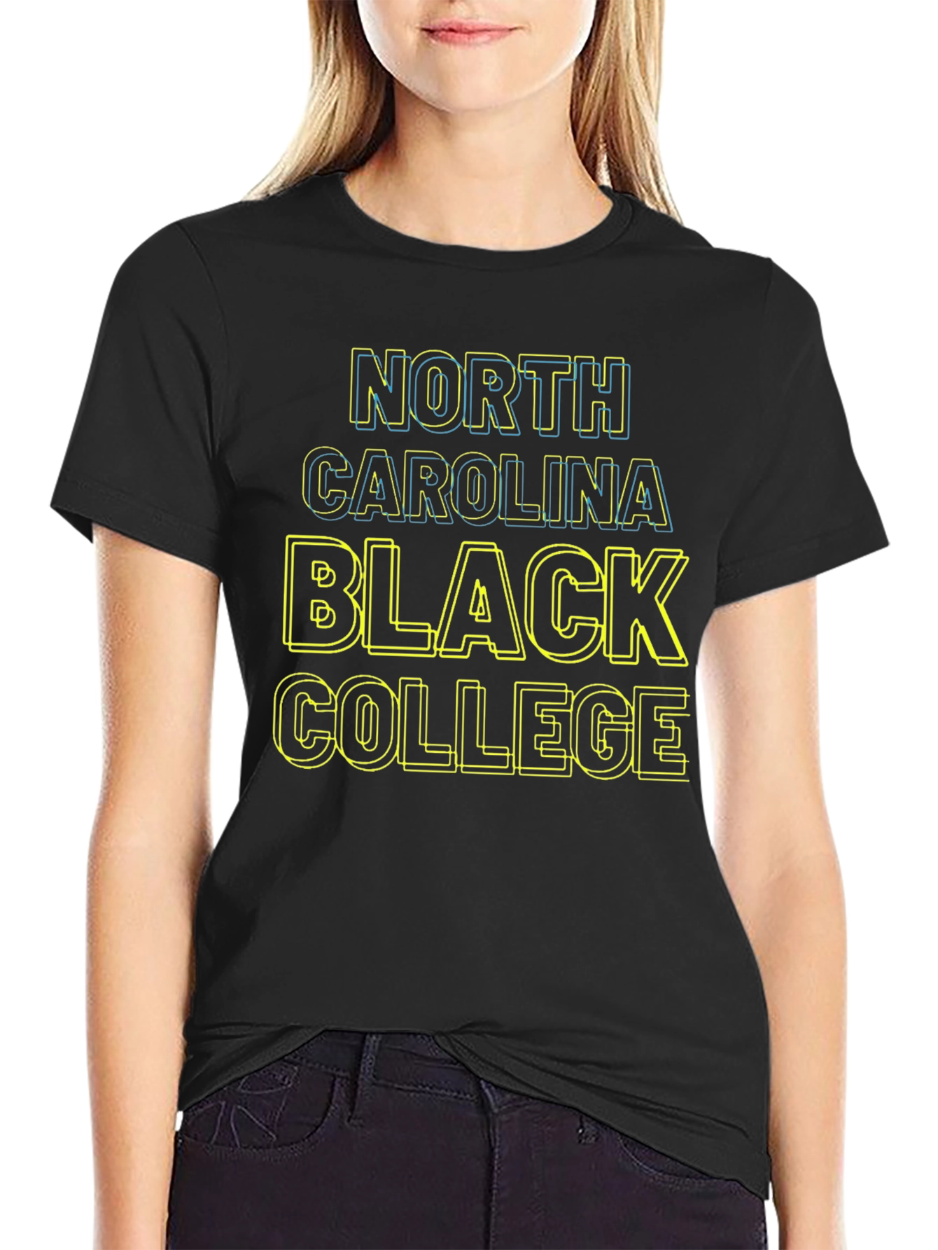 Camiseta North Carolina Black College para hombre
