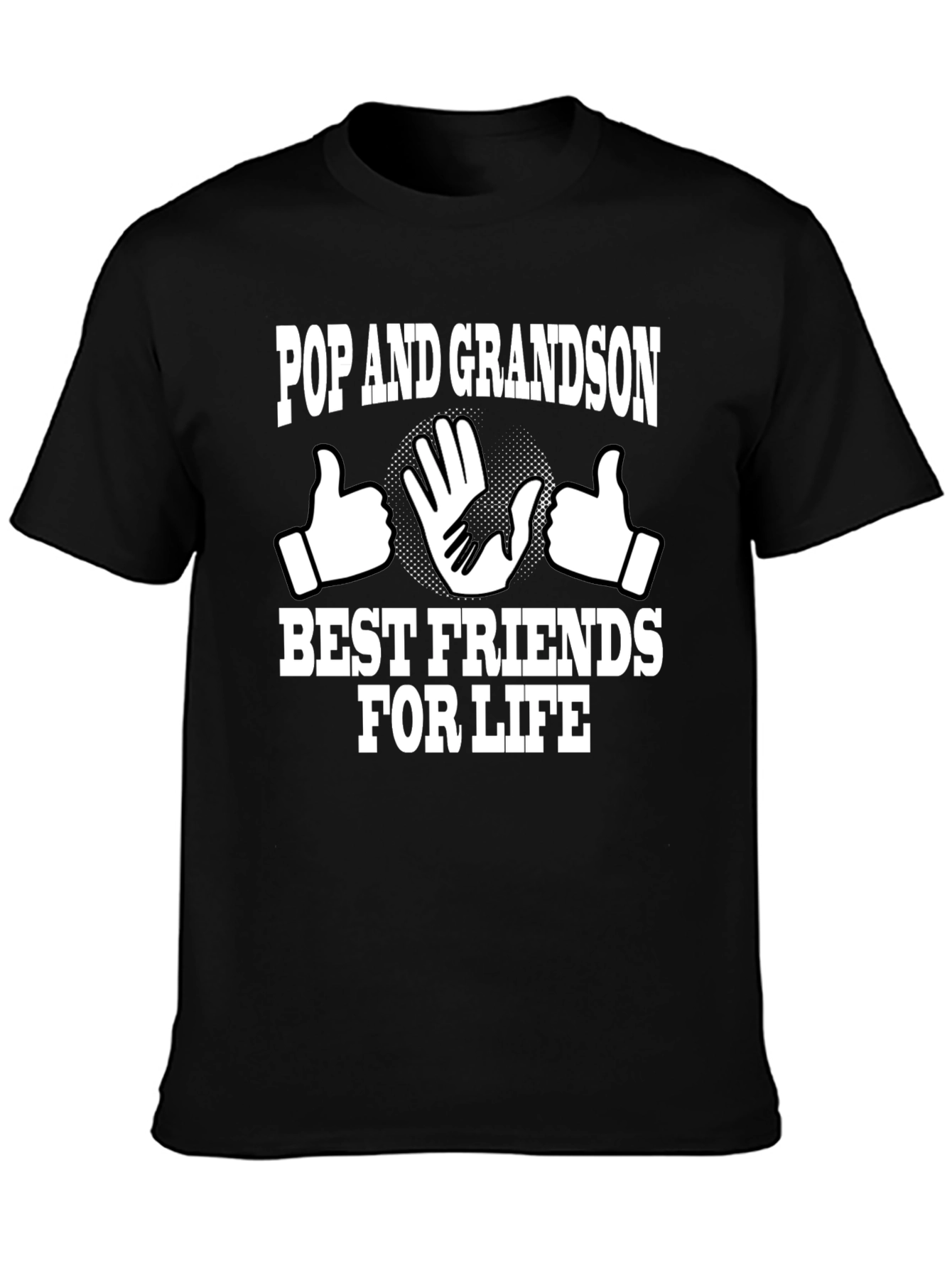 Camiseta Negra Pop and Grandson