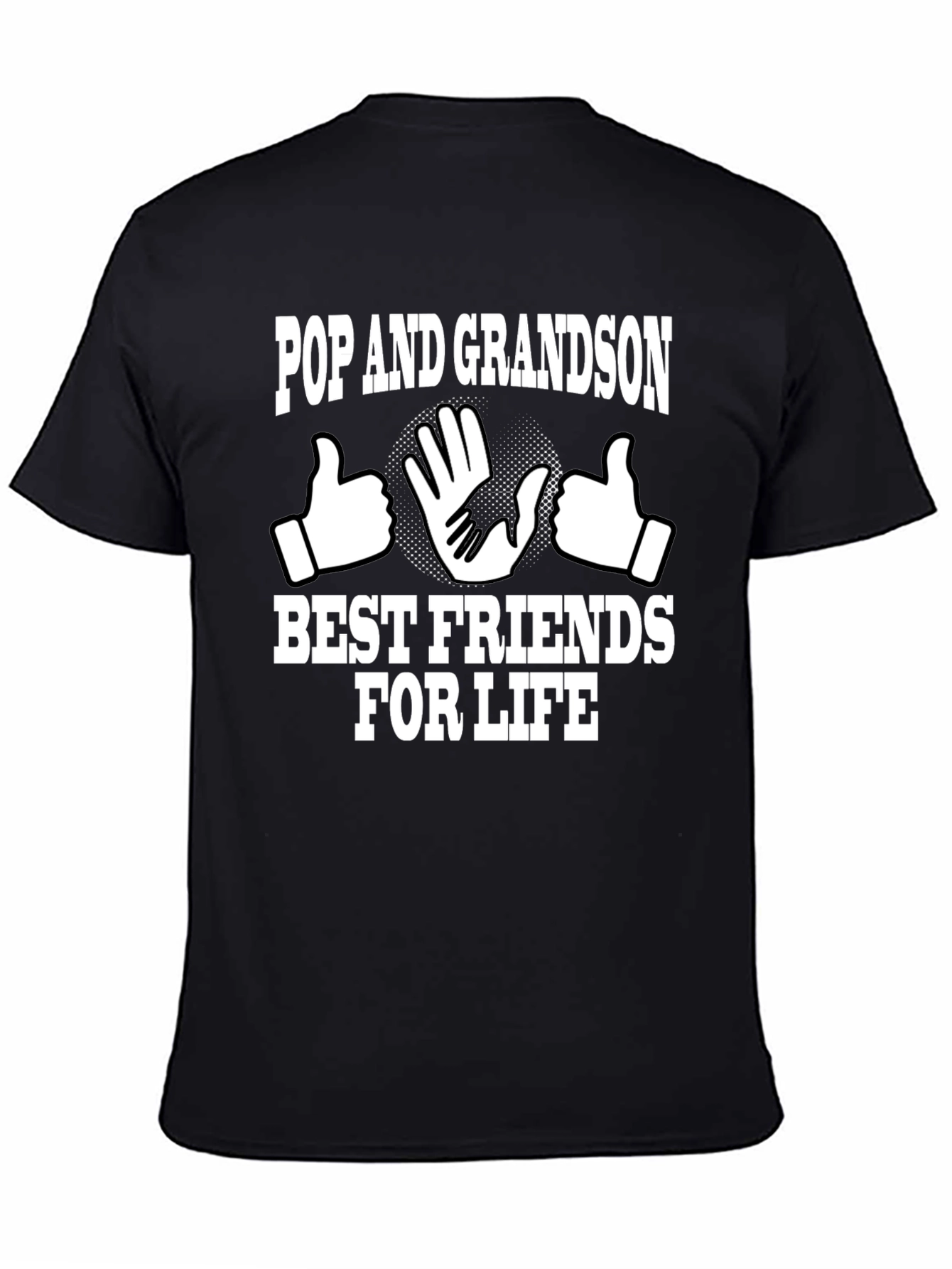 Camiseta Negra Pop and Grandson
