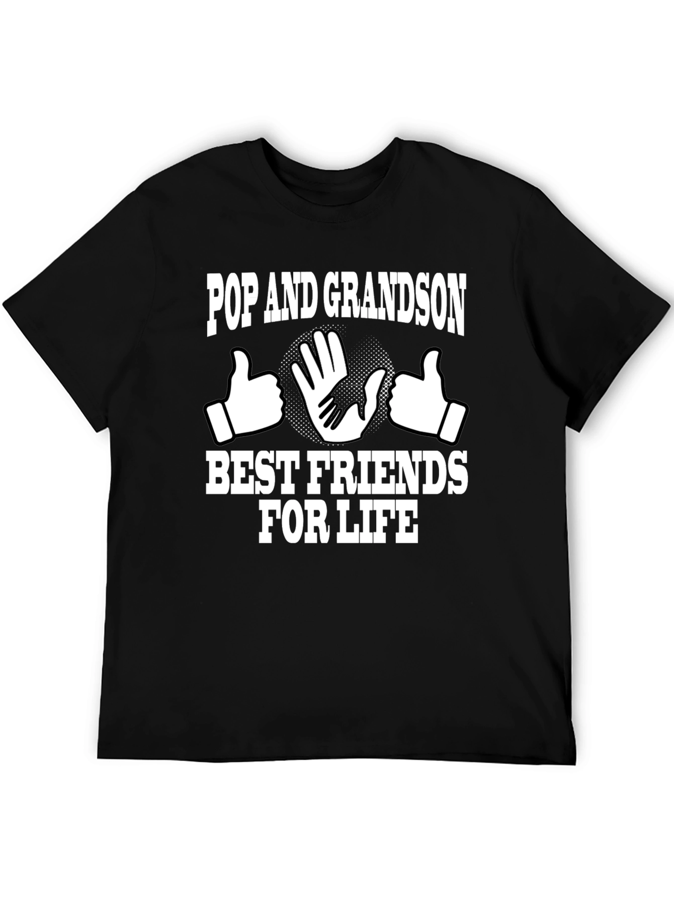 Camiseta Negra Pop and Grandson