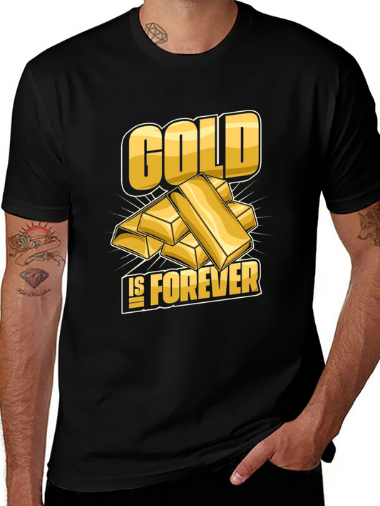 Camiseta Negra Gold is Forever