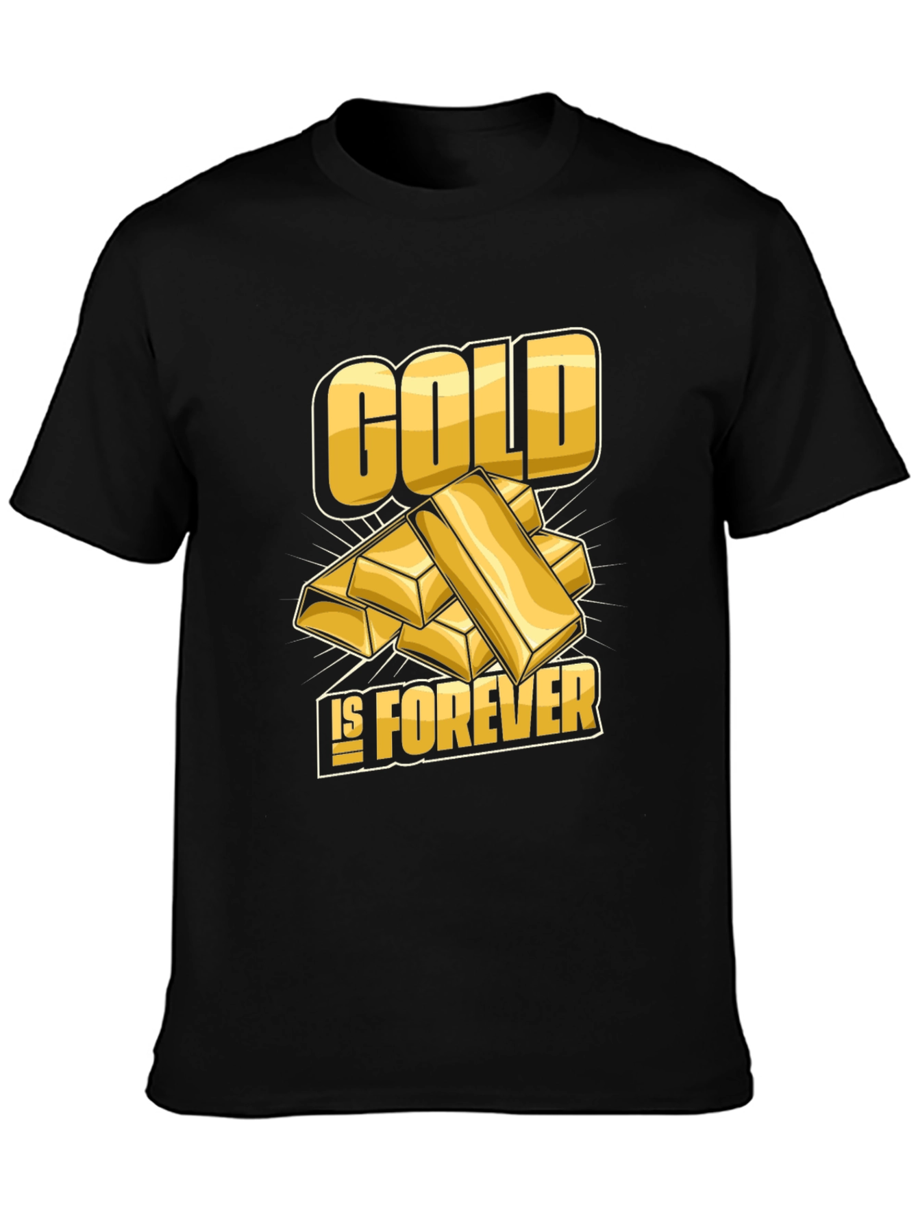Camiseta Negra Gold is Forever
