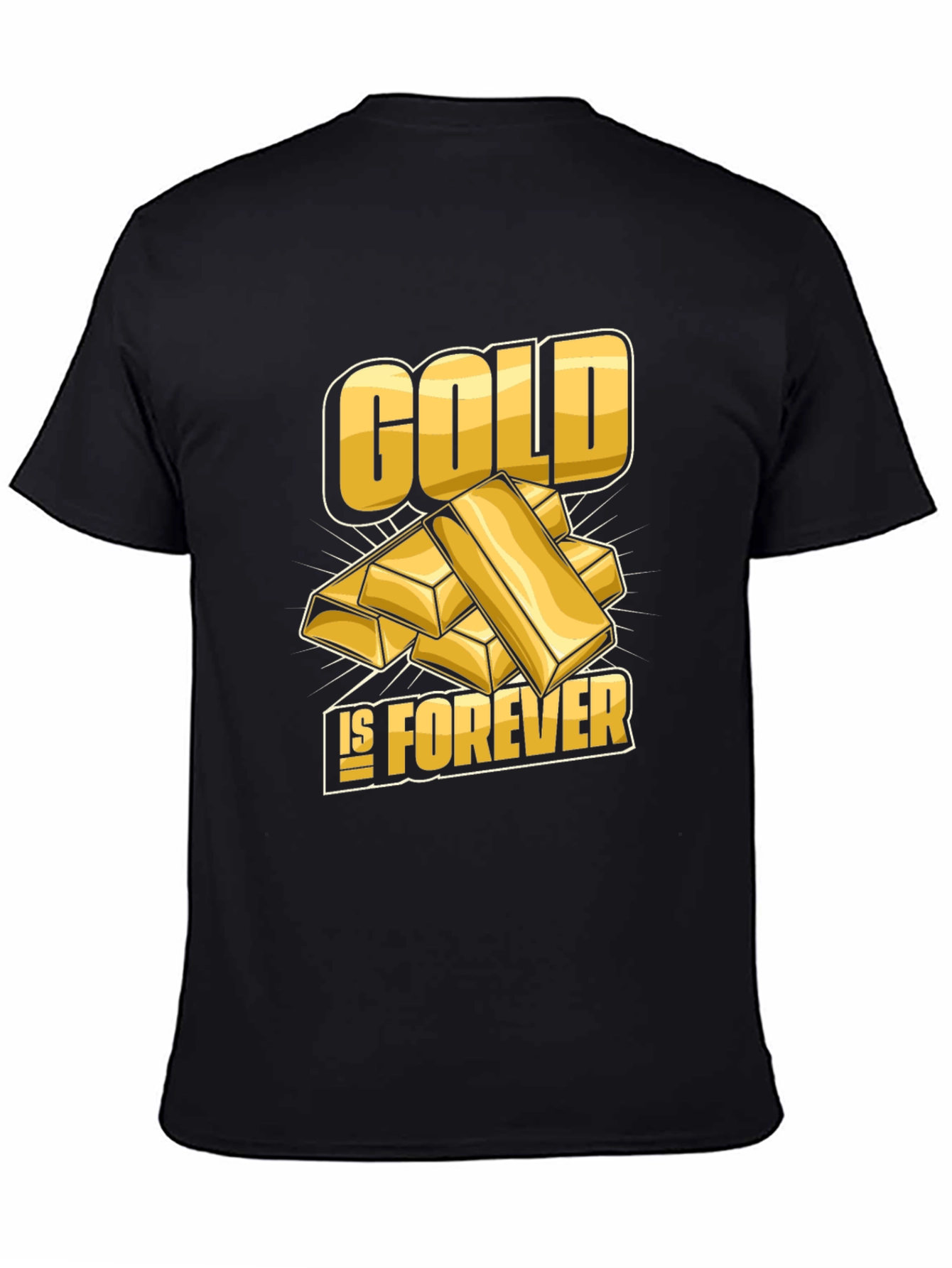 Camiseta Negra Gold is Forever