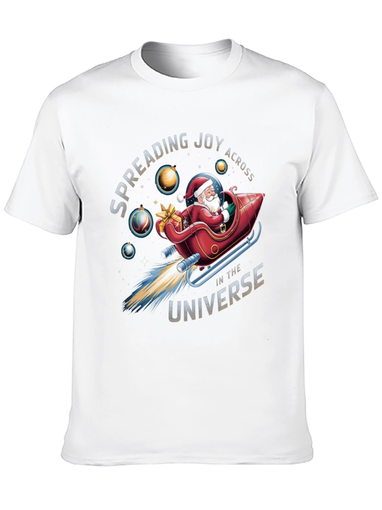 Camiseta Navideña: Santa Espacial