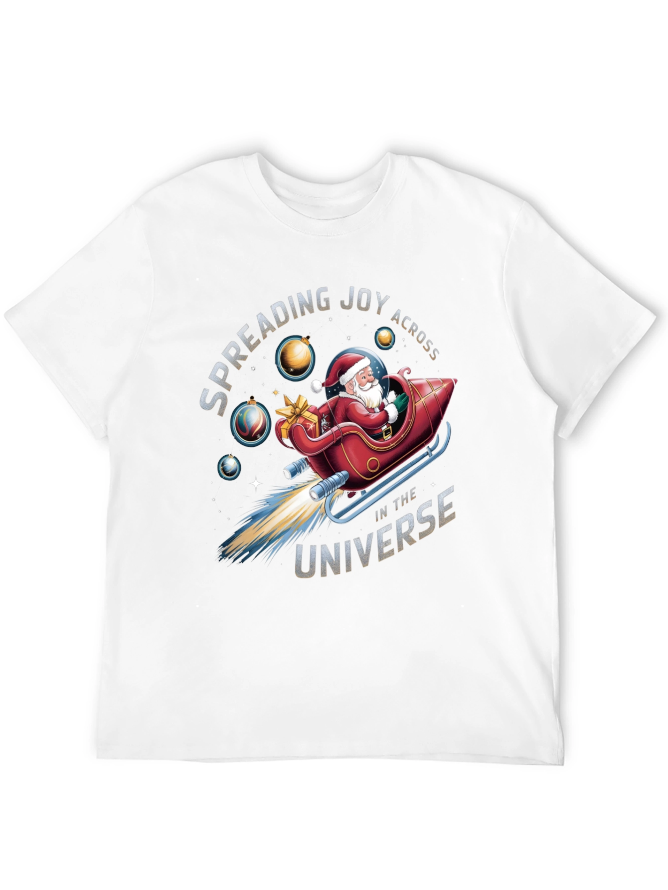 Camiseta Navideña: Santa Espacial