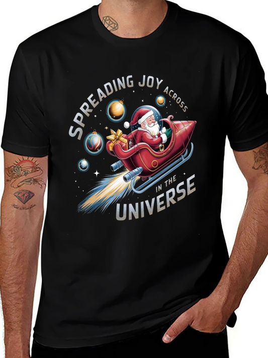 Camiseta Navideña: Santa Espacial