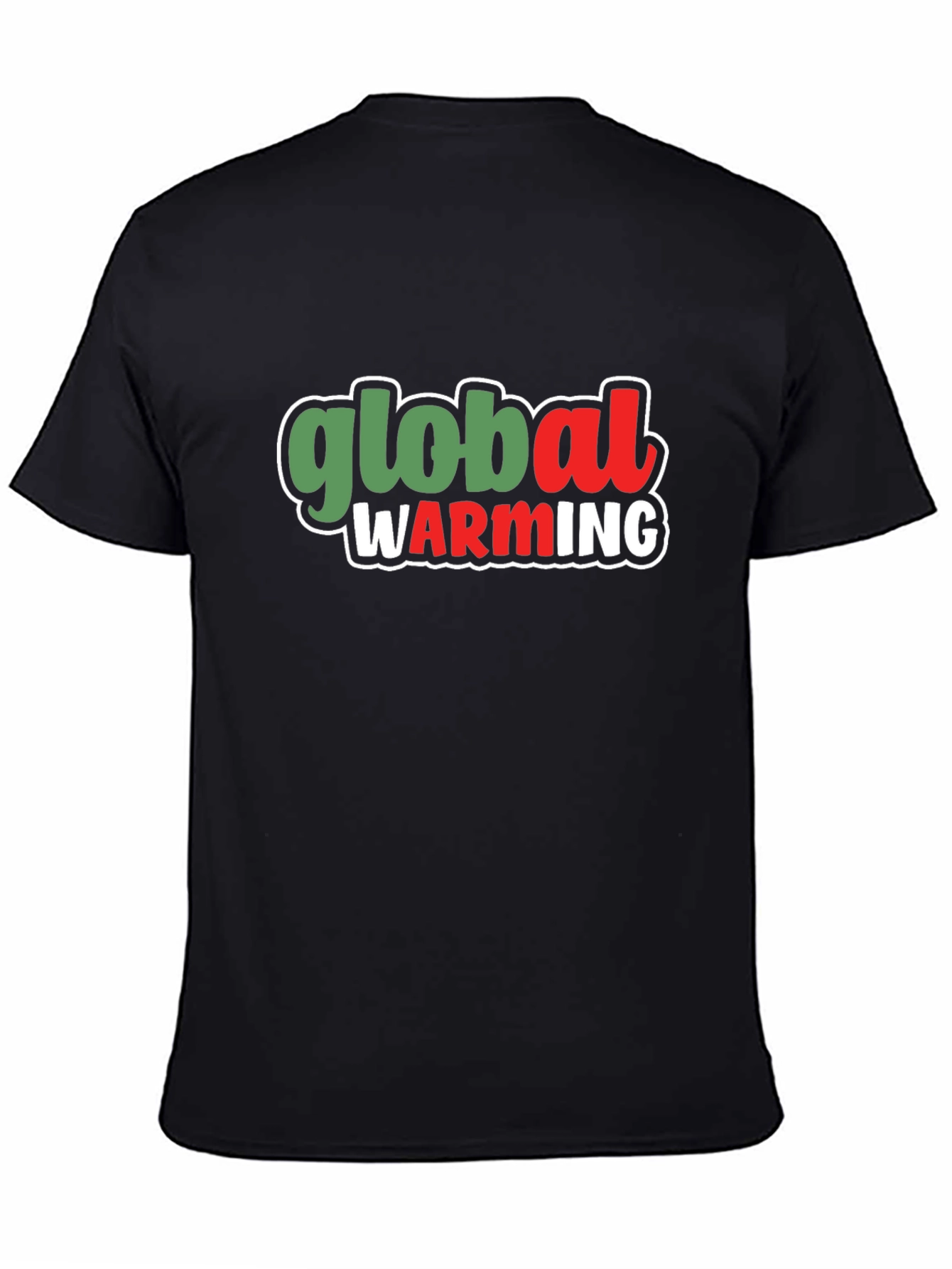 Camiseta Negra: Conciencia sobre el Calentamiento Global