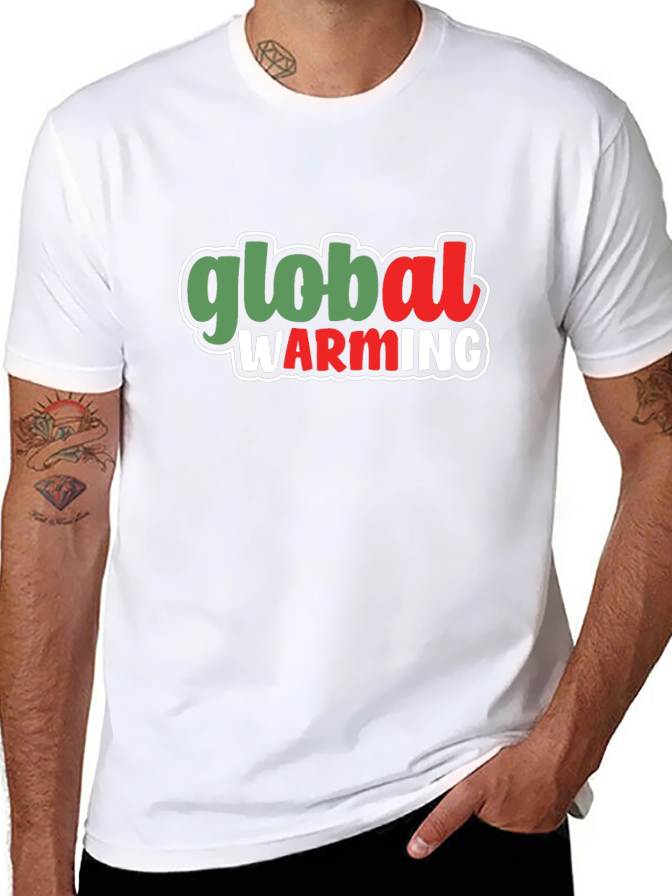Camiseta Negra: Conciencia sobre el Calentamiento Global