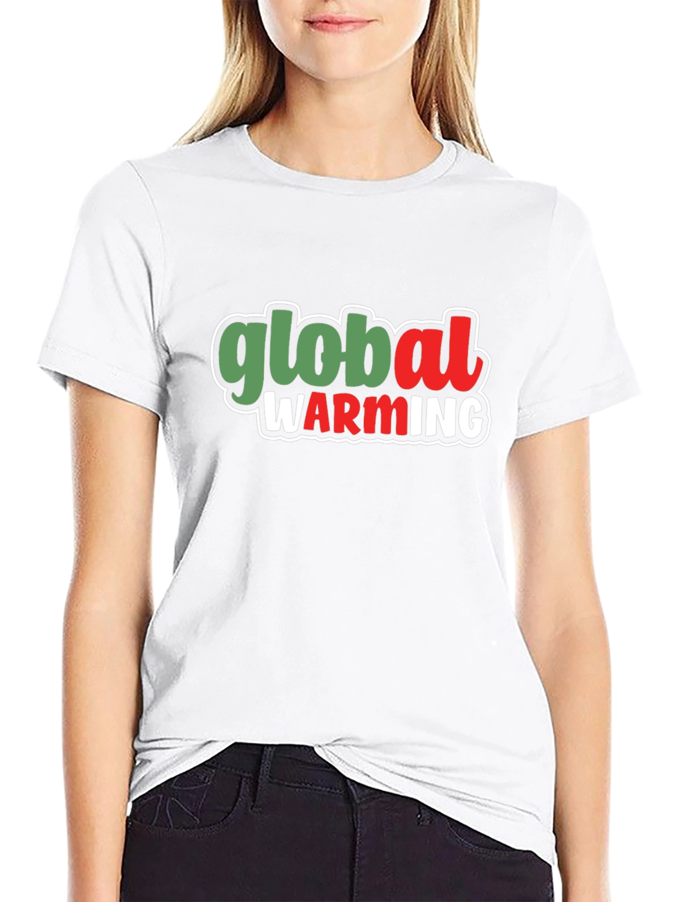 Camiseta Negra: Conciencia sobre el Calentamiento Global