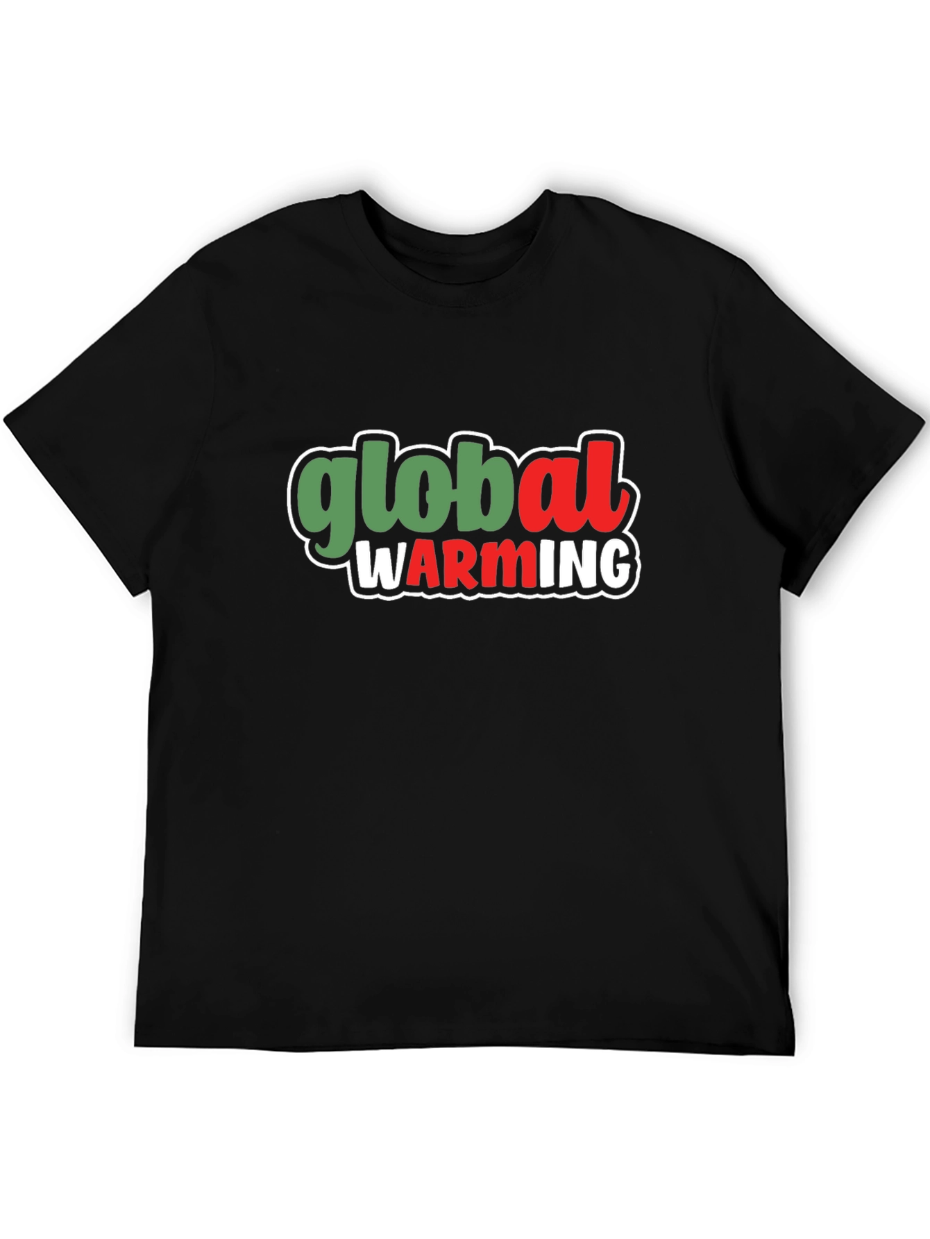 Camiseta Negra: Conciencia sobre el Calentamiento Global