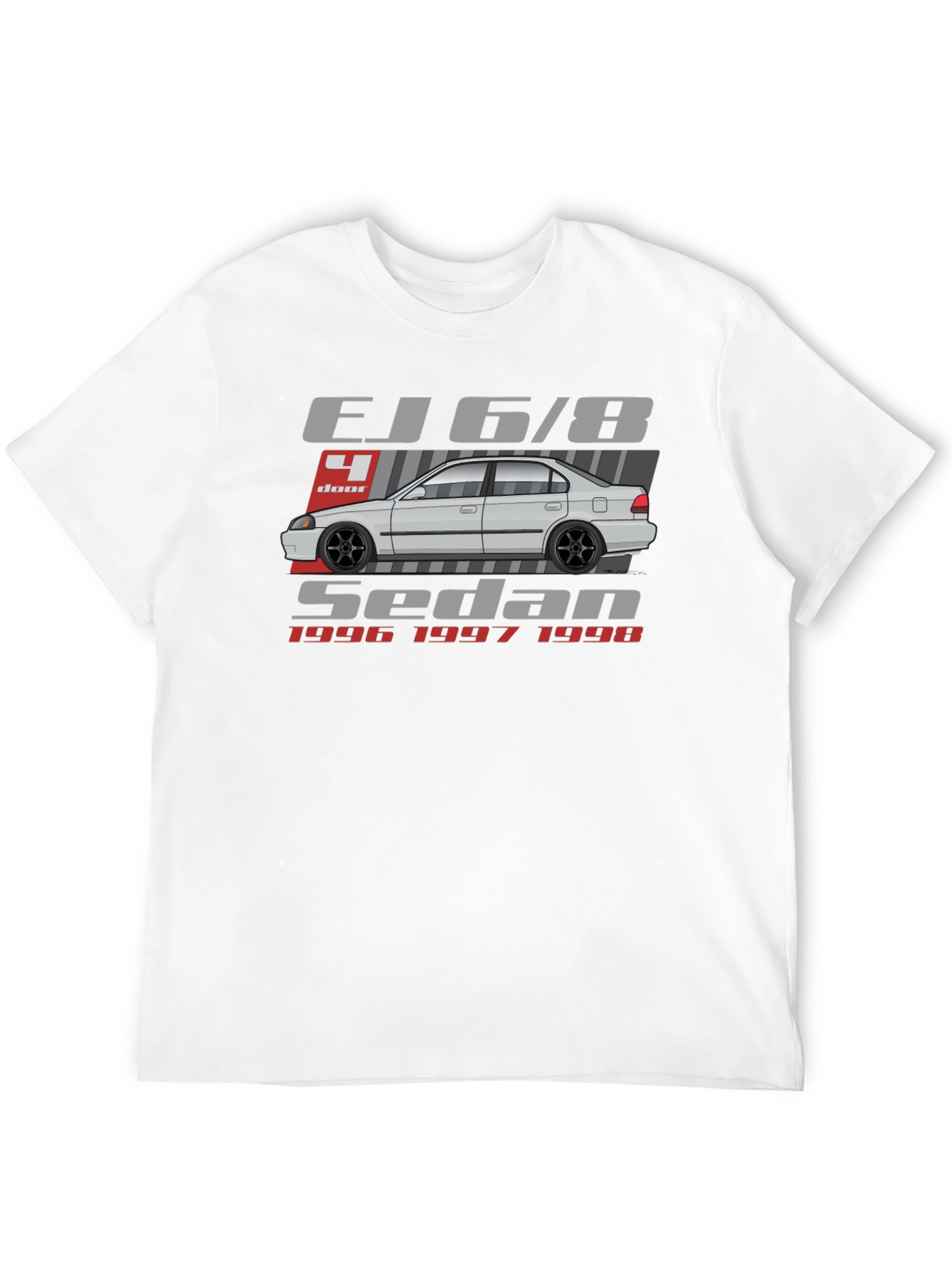 Camiseta EJ6/8 Sedan - Estilo Clásico Automotriz