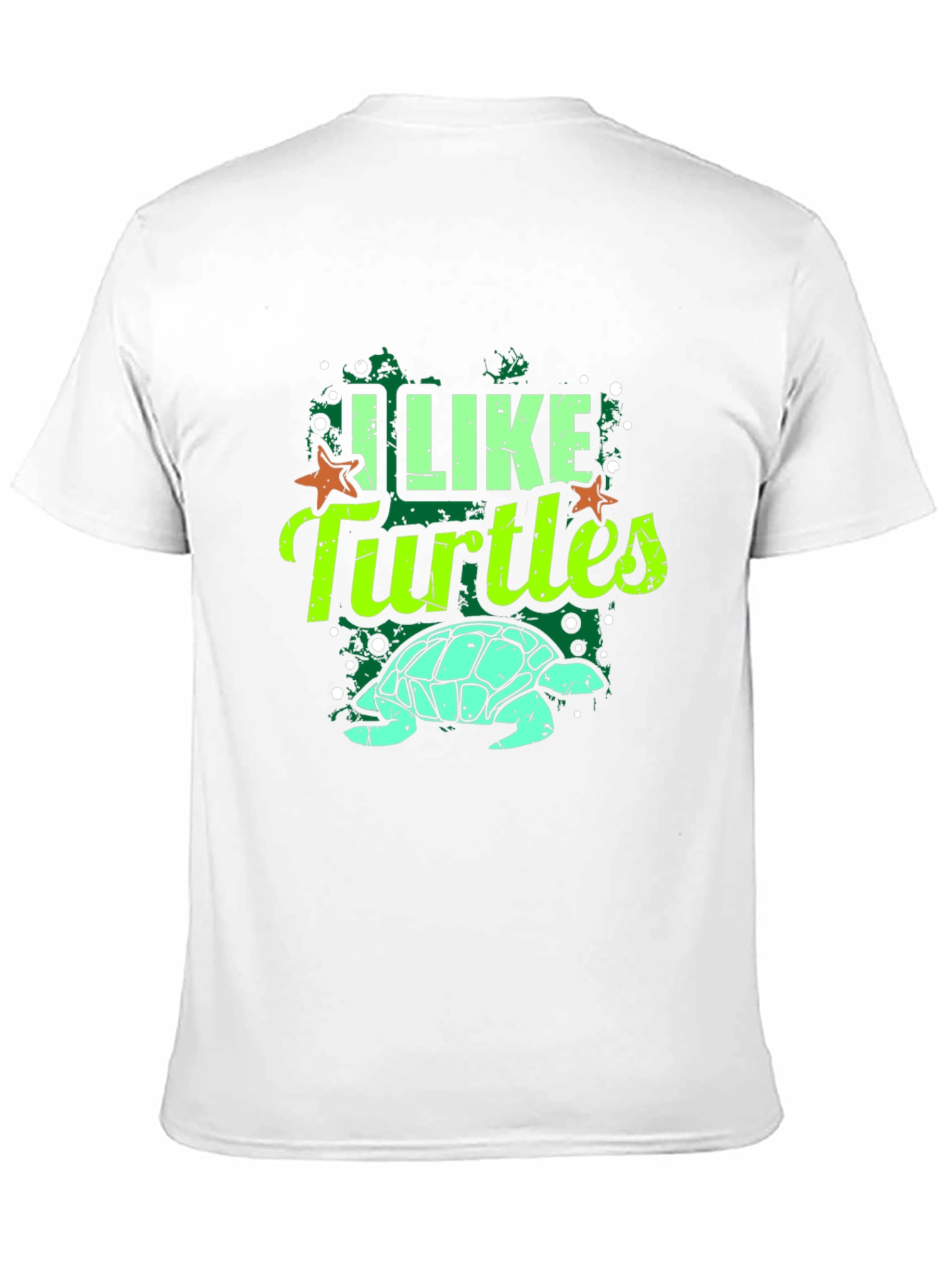 Camiseta Negra Me Gustan las Tortugas