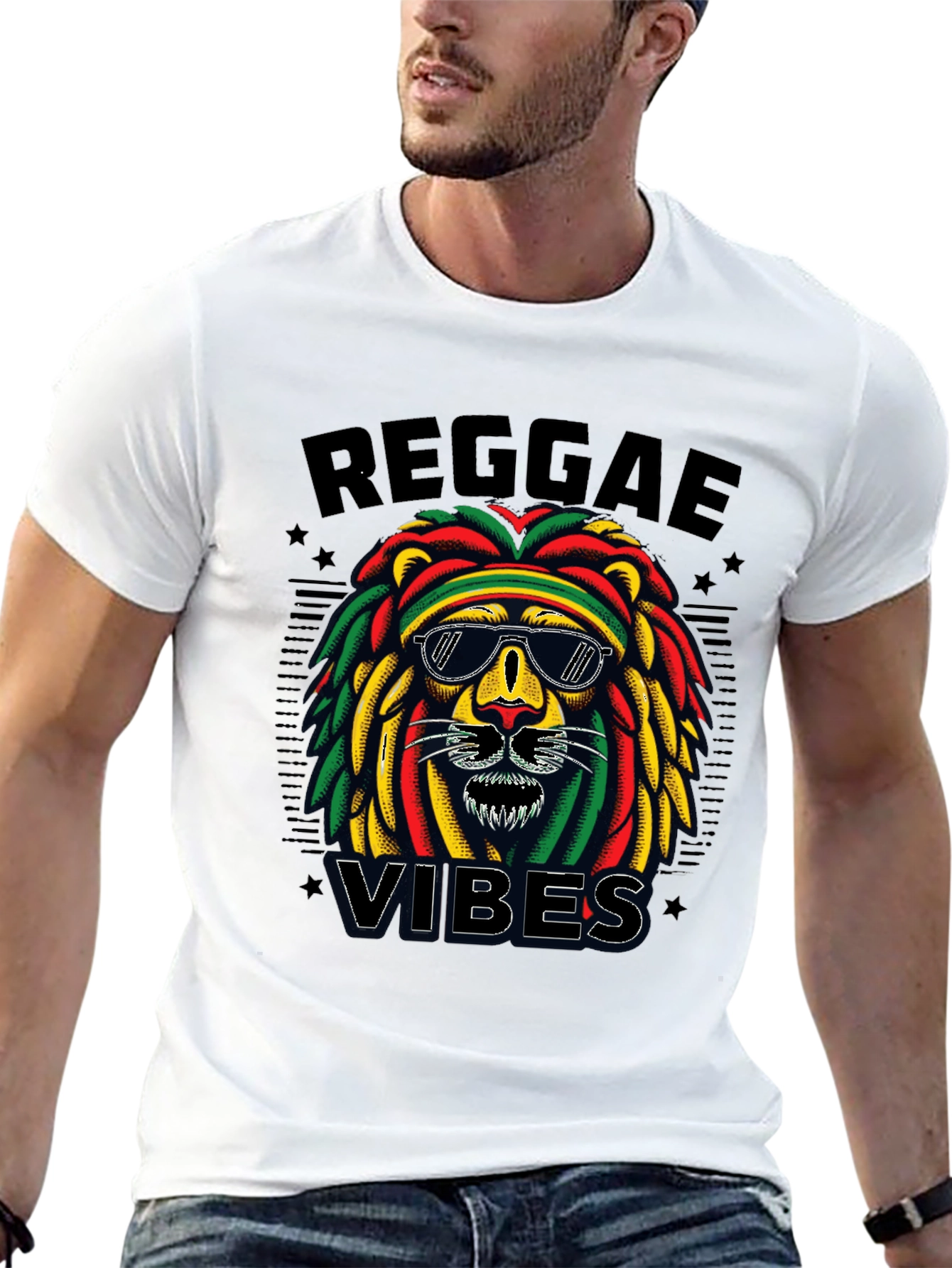 Camiseta Reggae Vibes León Rasta