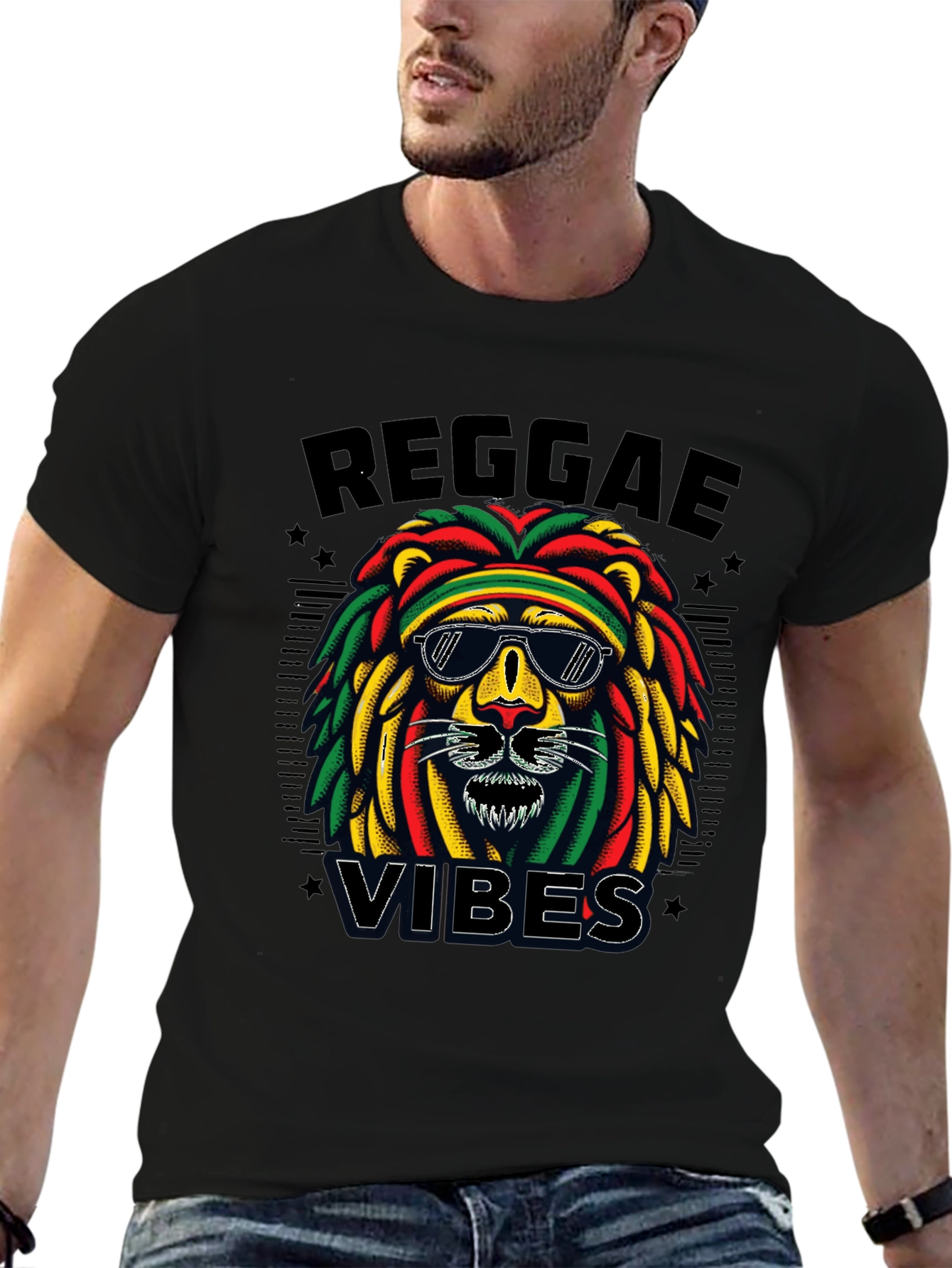 Camiseta Reggae Vibes León Rasta