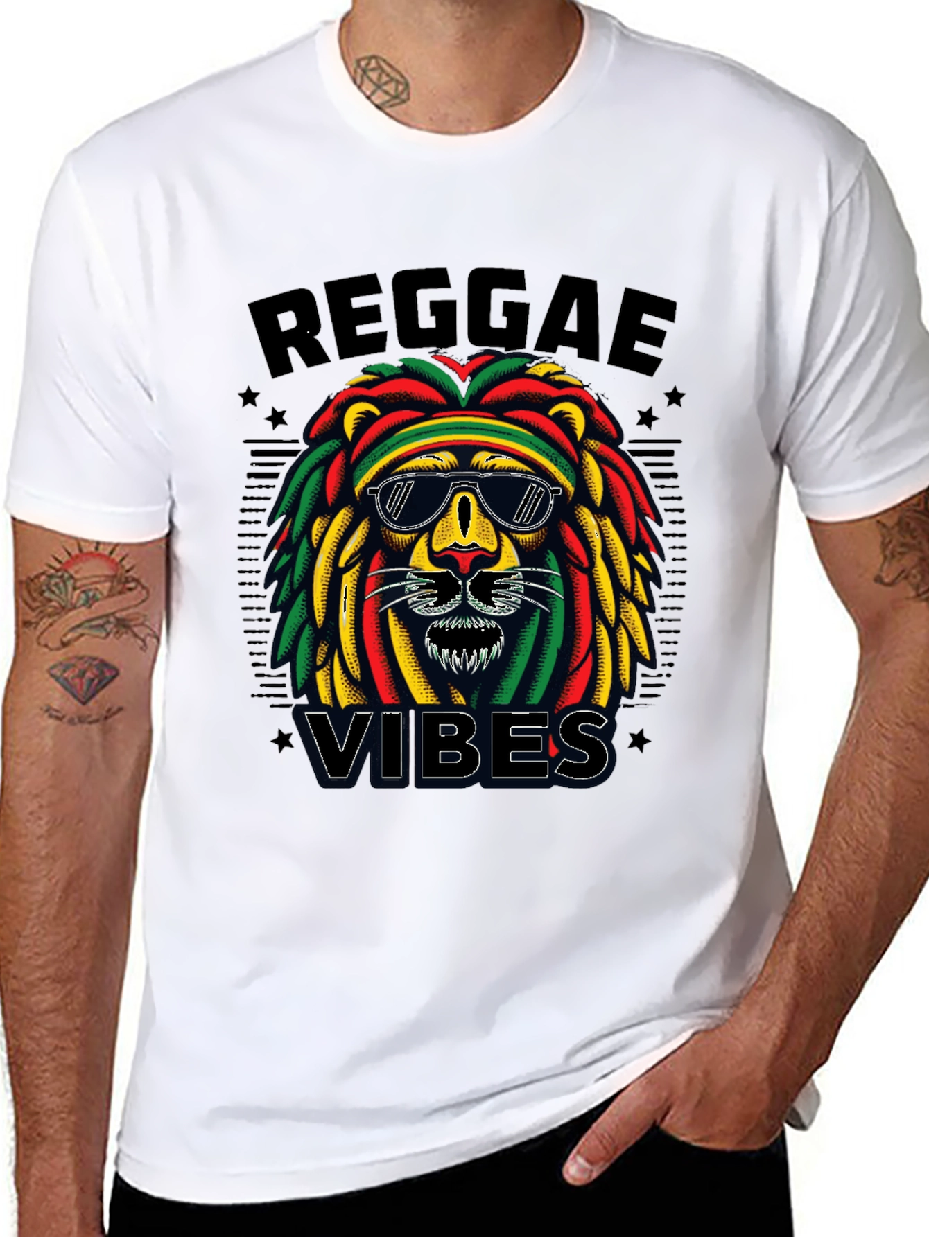 Camiseta Reggae Vibes León Rasta