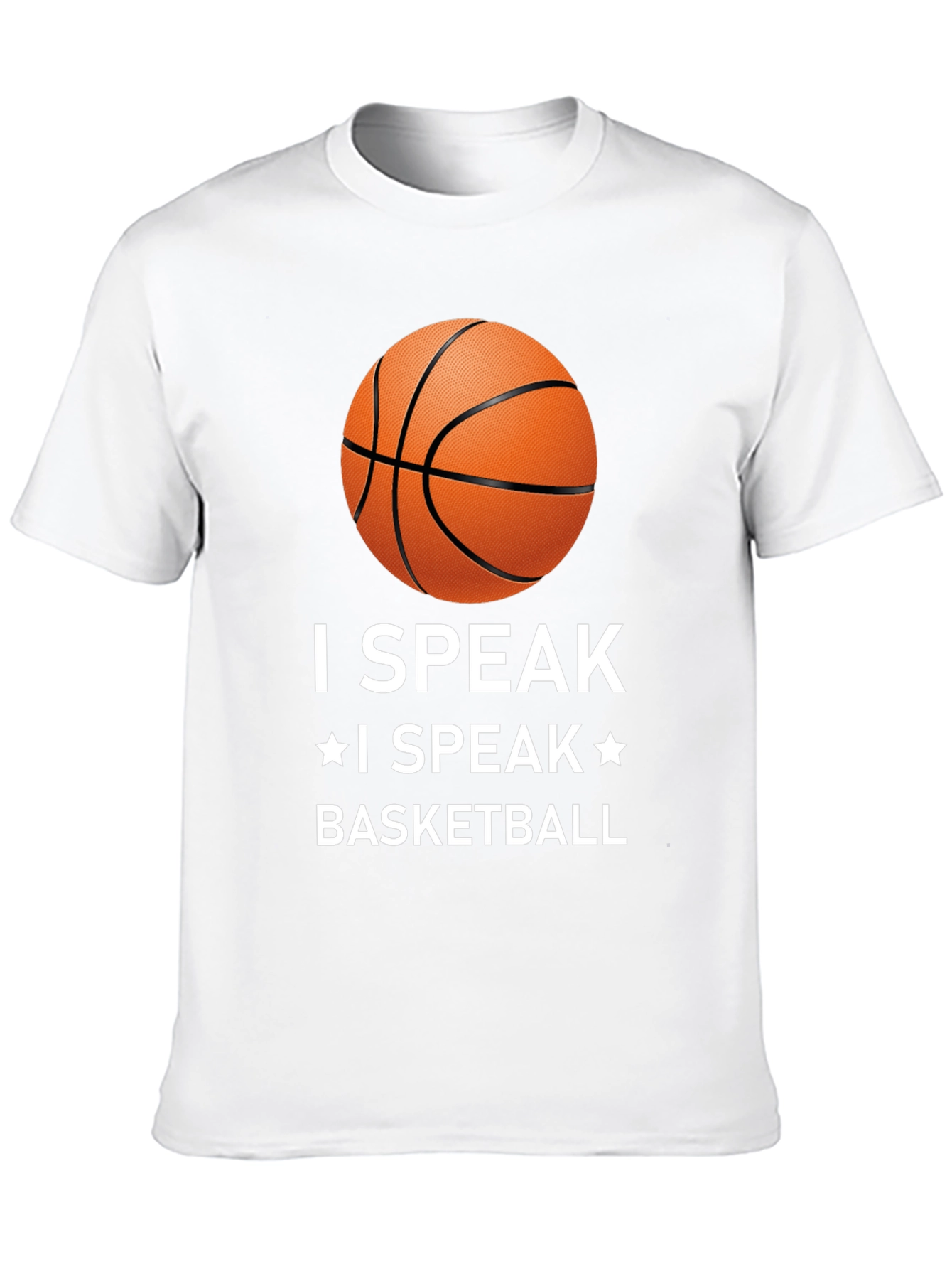 Camiseta I Speak Basketball Negra