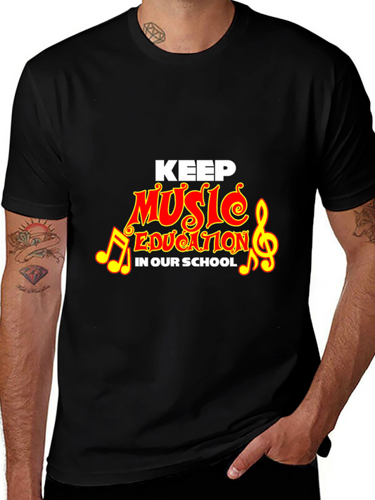 Camiseta Negra Keep Music Education