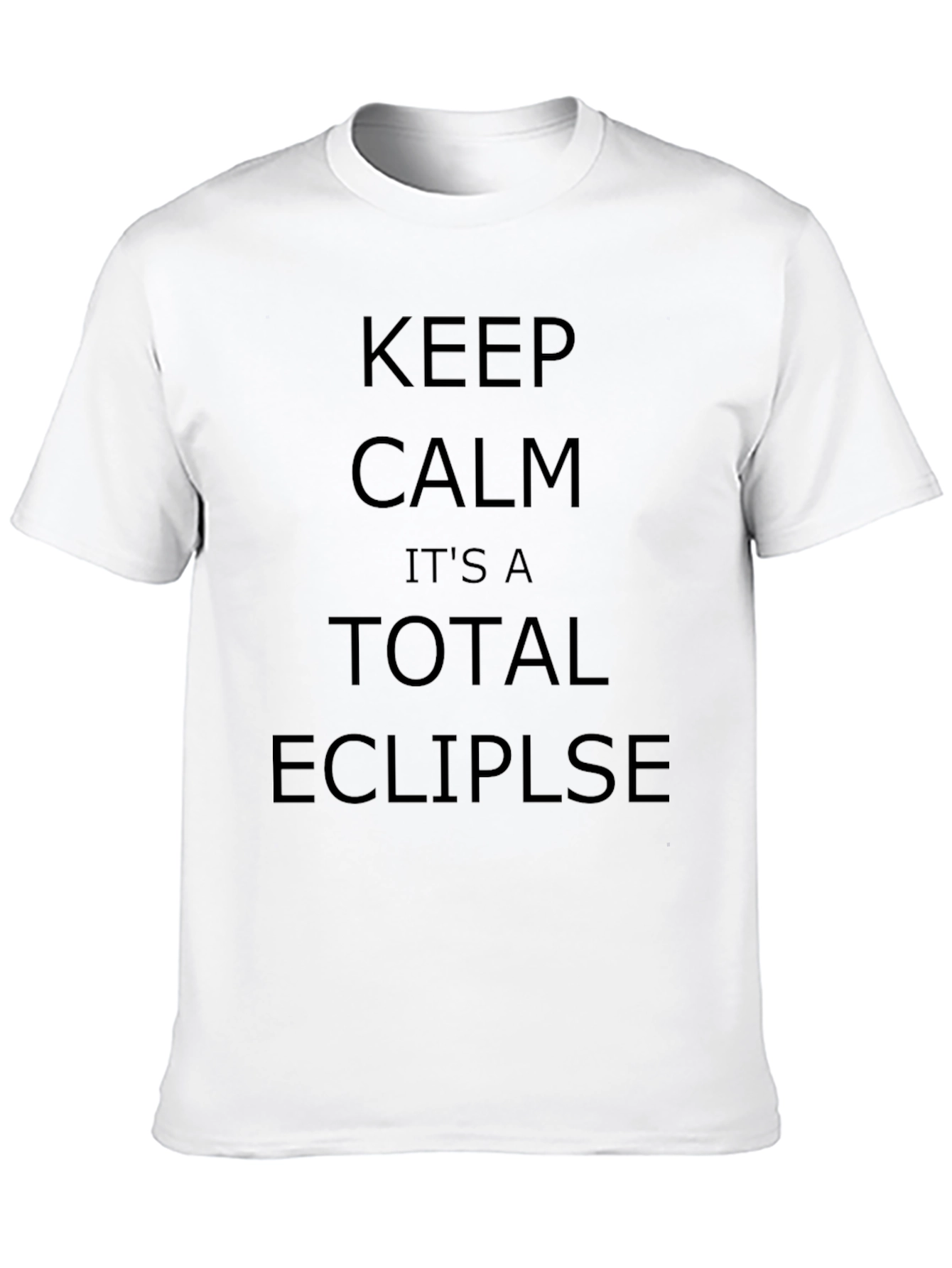 Camiseta Negra Keep Calm Total Eclipse