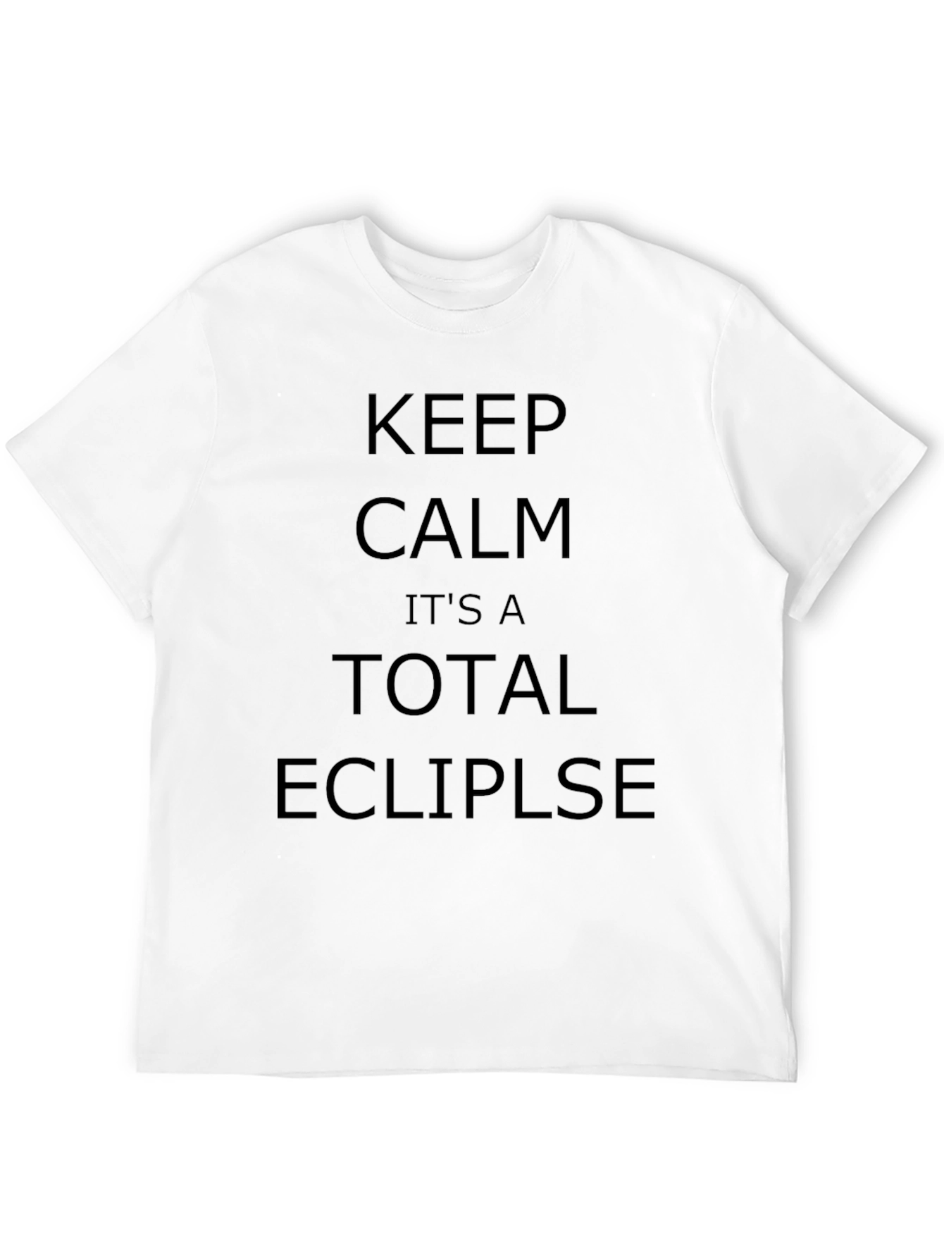 Camiseta Negra Keep Calm Total Eclipse