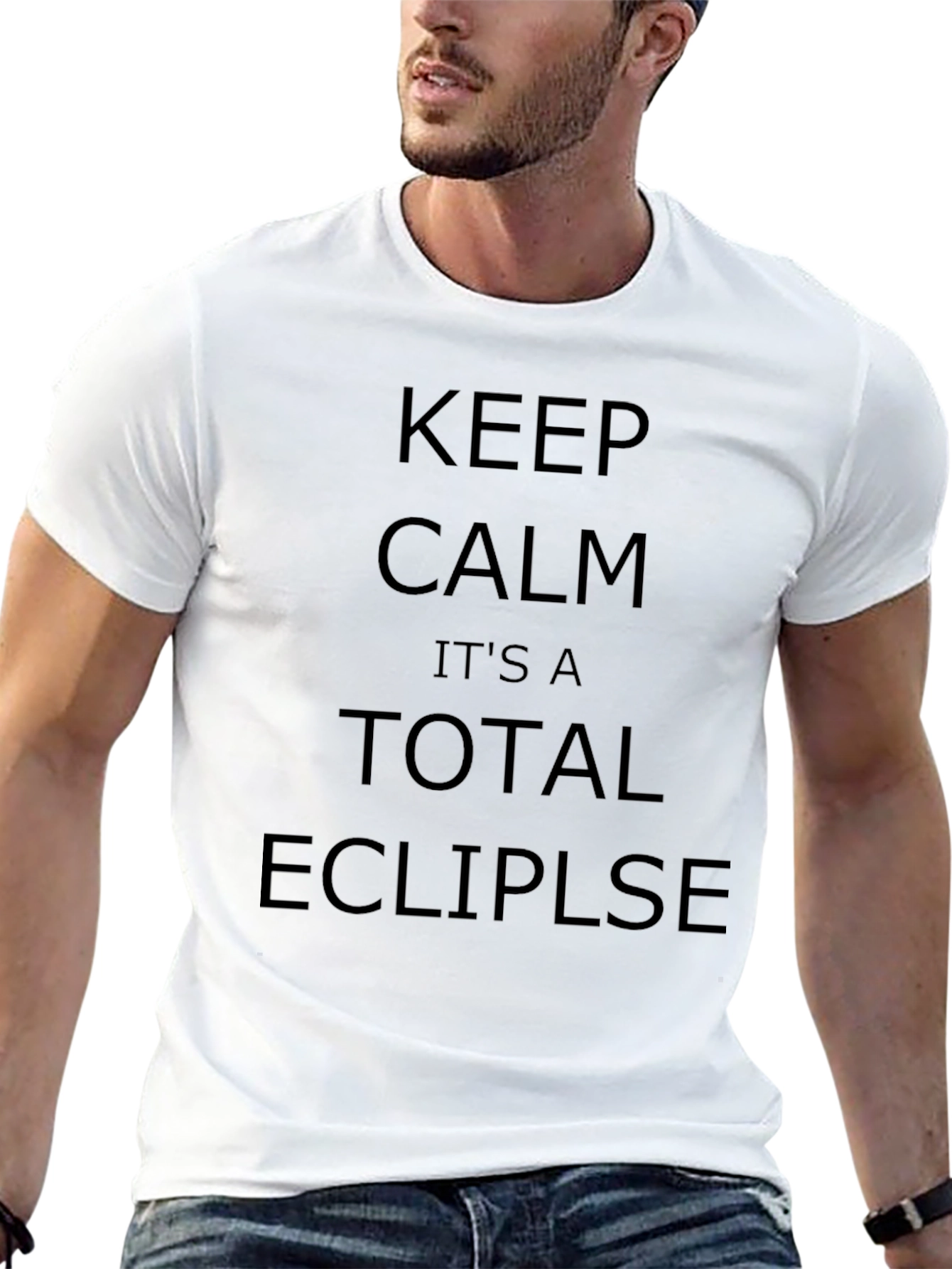 Camiseta Negra Keep Calm Total Eclipse