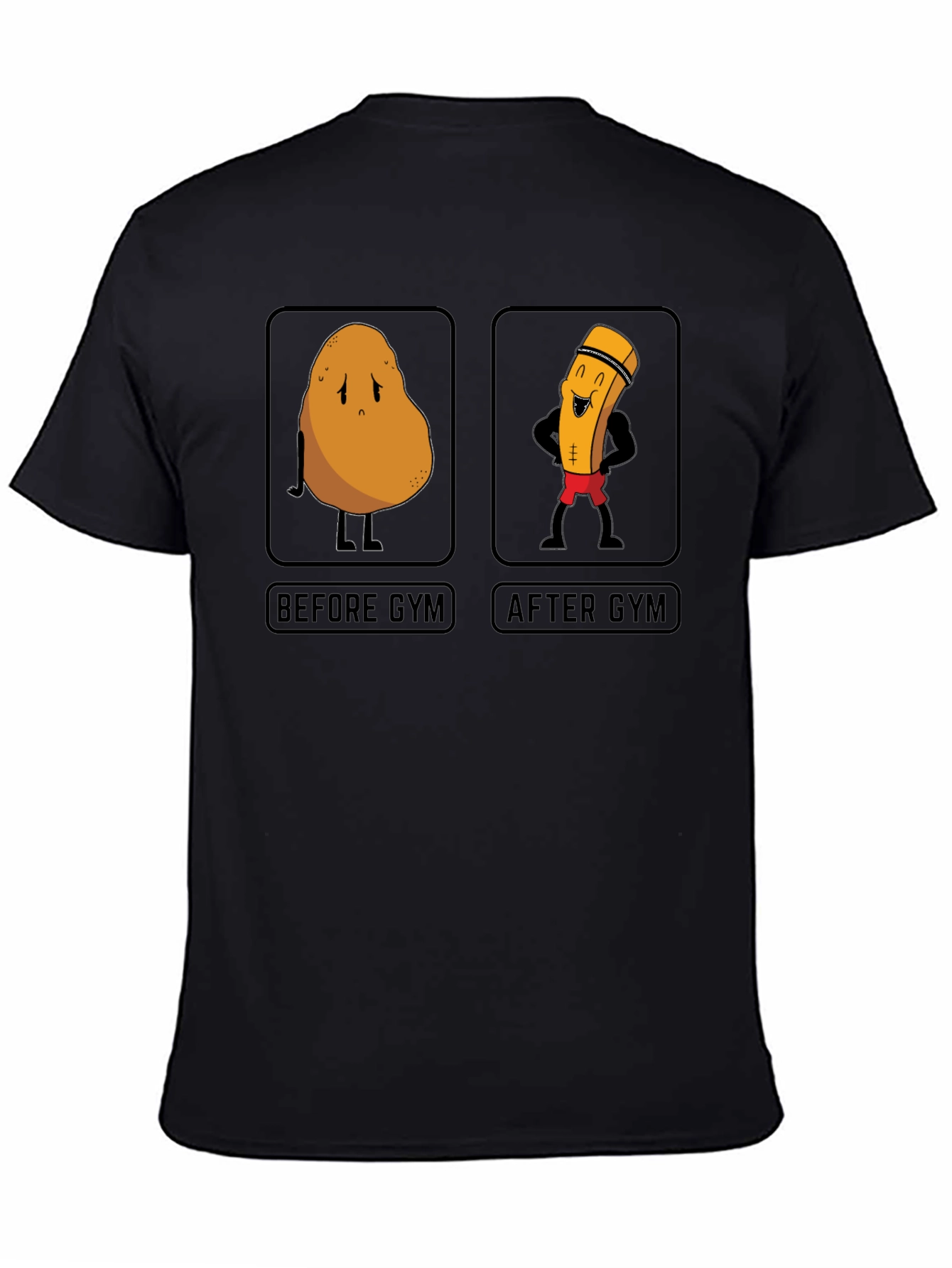 Camiseta Negra Gym Humor