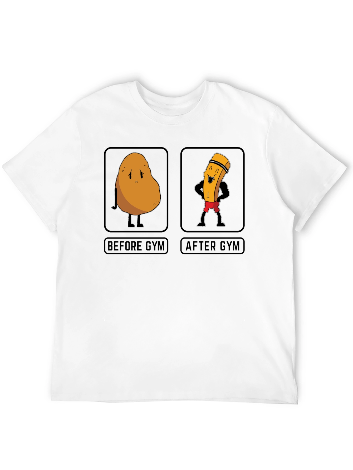 Camiseta Negra Gym Humor