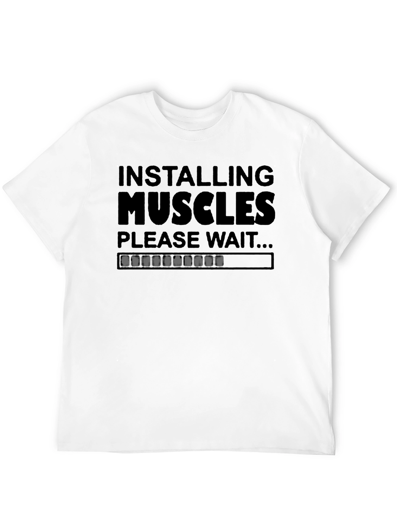 Camiseta Negra: Instalando Músculos - Para Entusiastas del Fitness