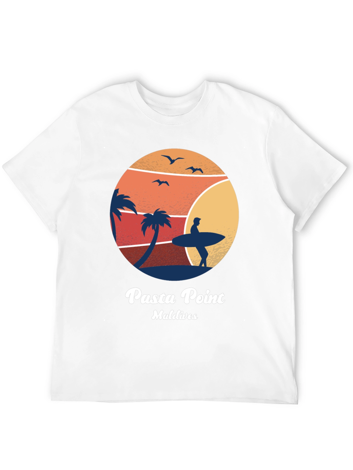 Camiseta Negra Pasta Point Maldives