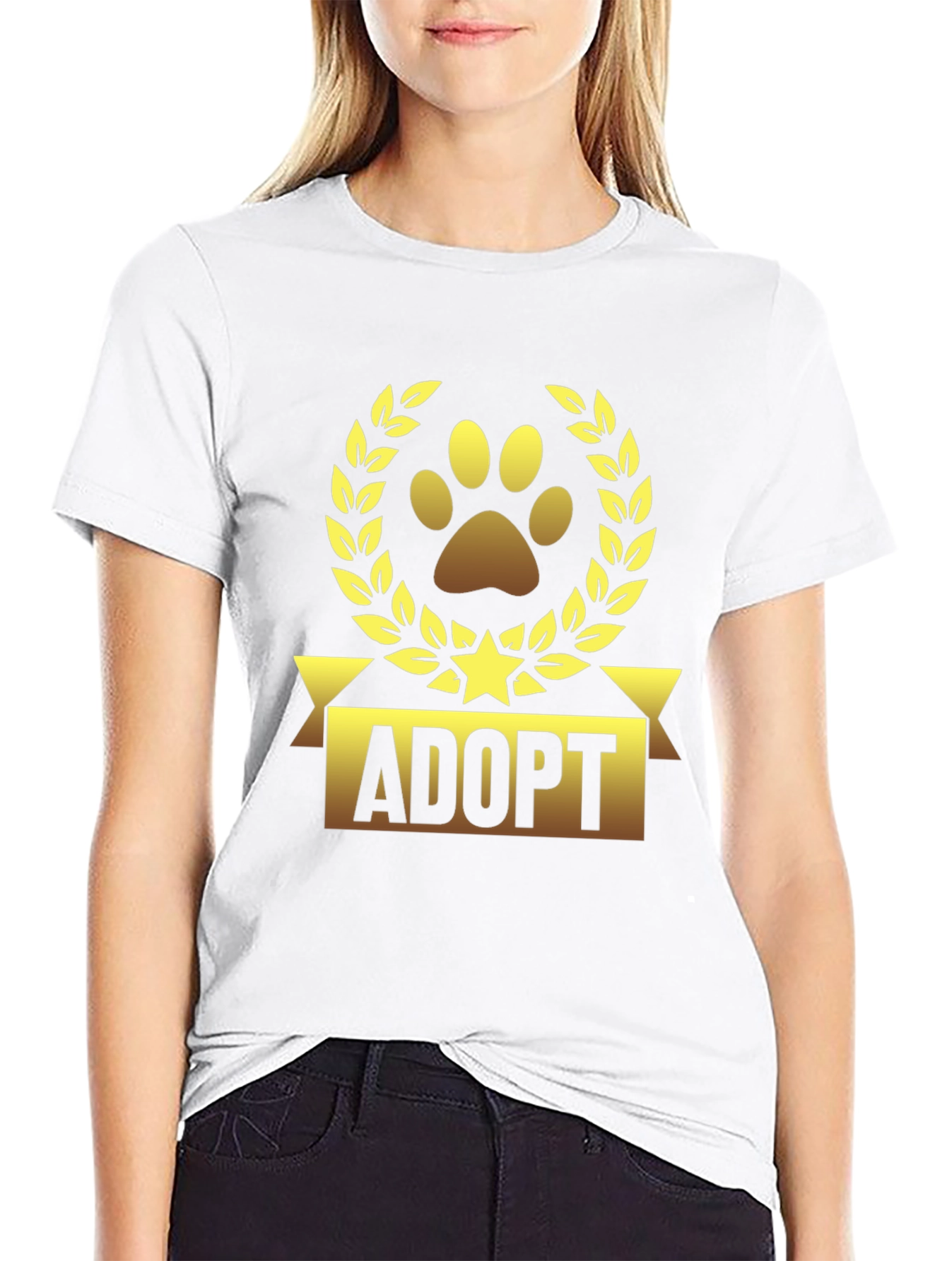 Camiseta Negra Adoptar Mascota