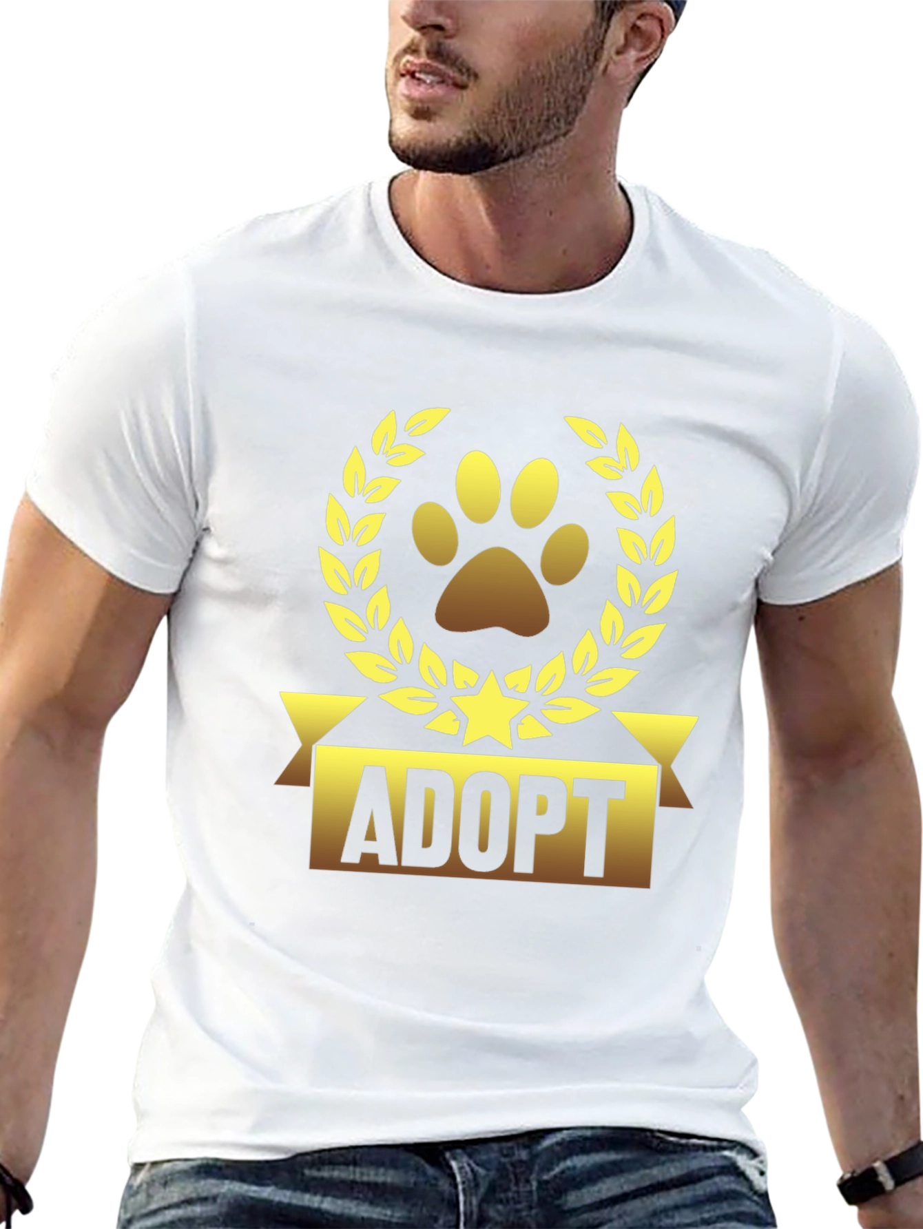 Camiseta Negra Adoptar Mascota
