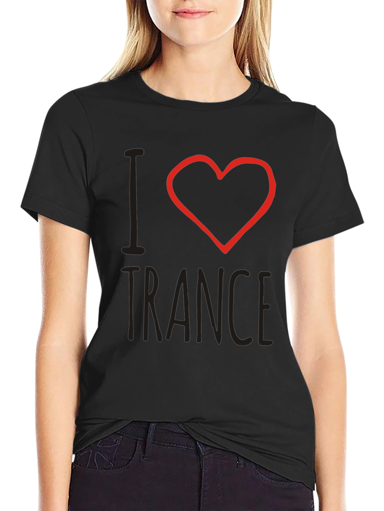 Camiseta Negra I Corazón Trance