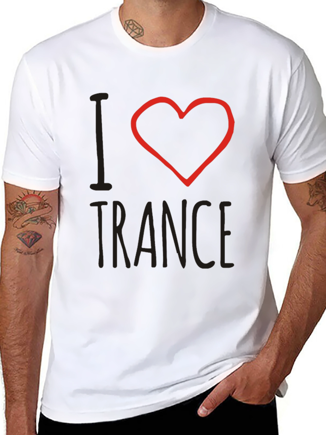 Camiseta Negra I Corazón Trance
