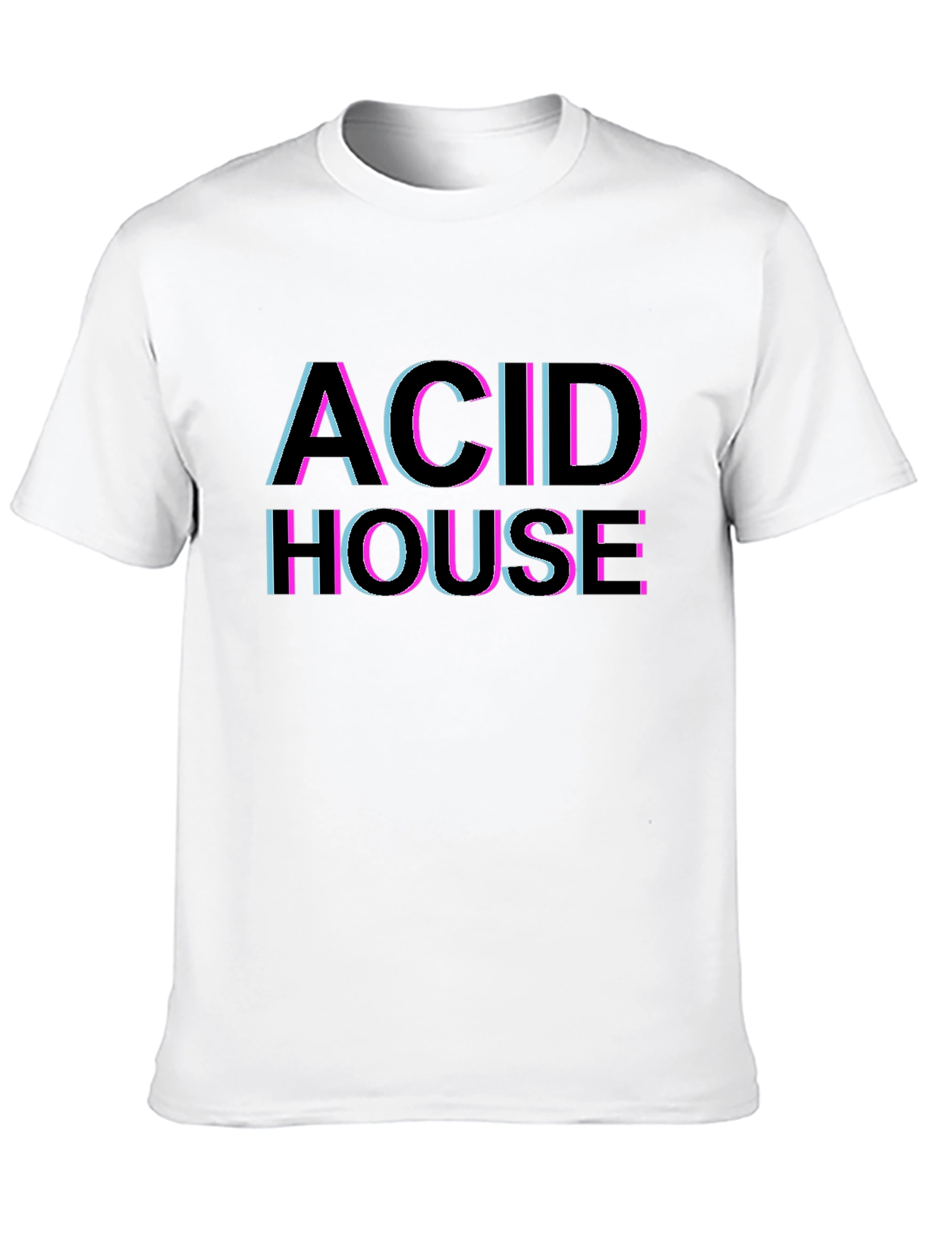 Camiseta Negra Estilo Acid House