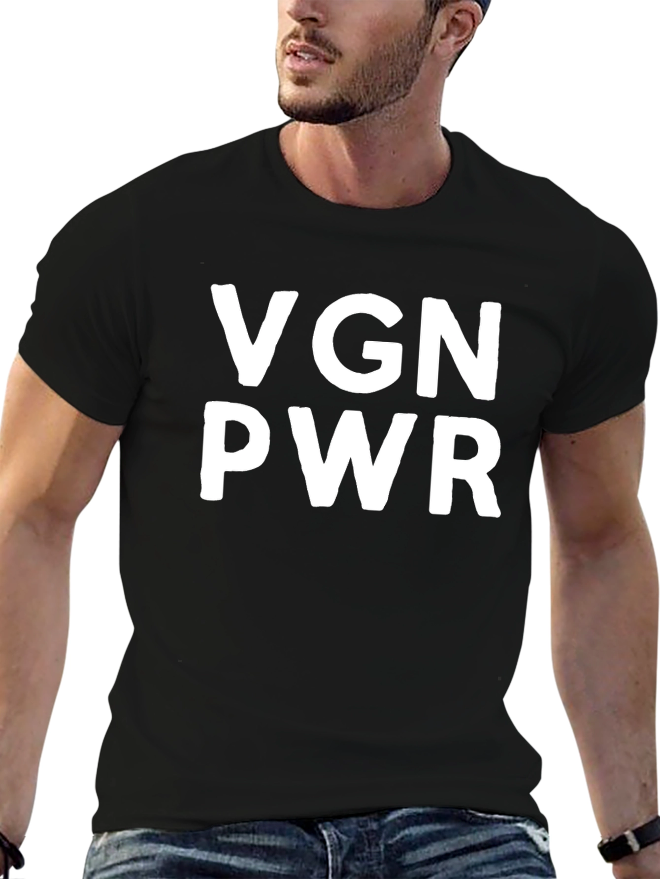 Camiseta Negra VGN PWR Unisex