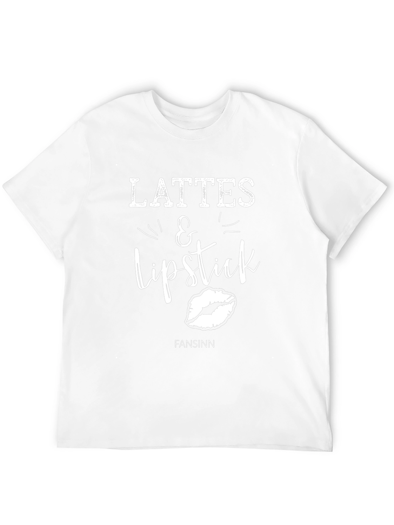 Camiseta Negra Lattes & Lipstick