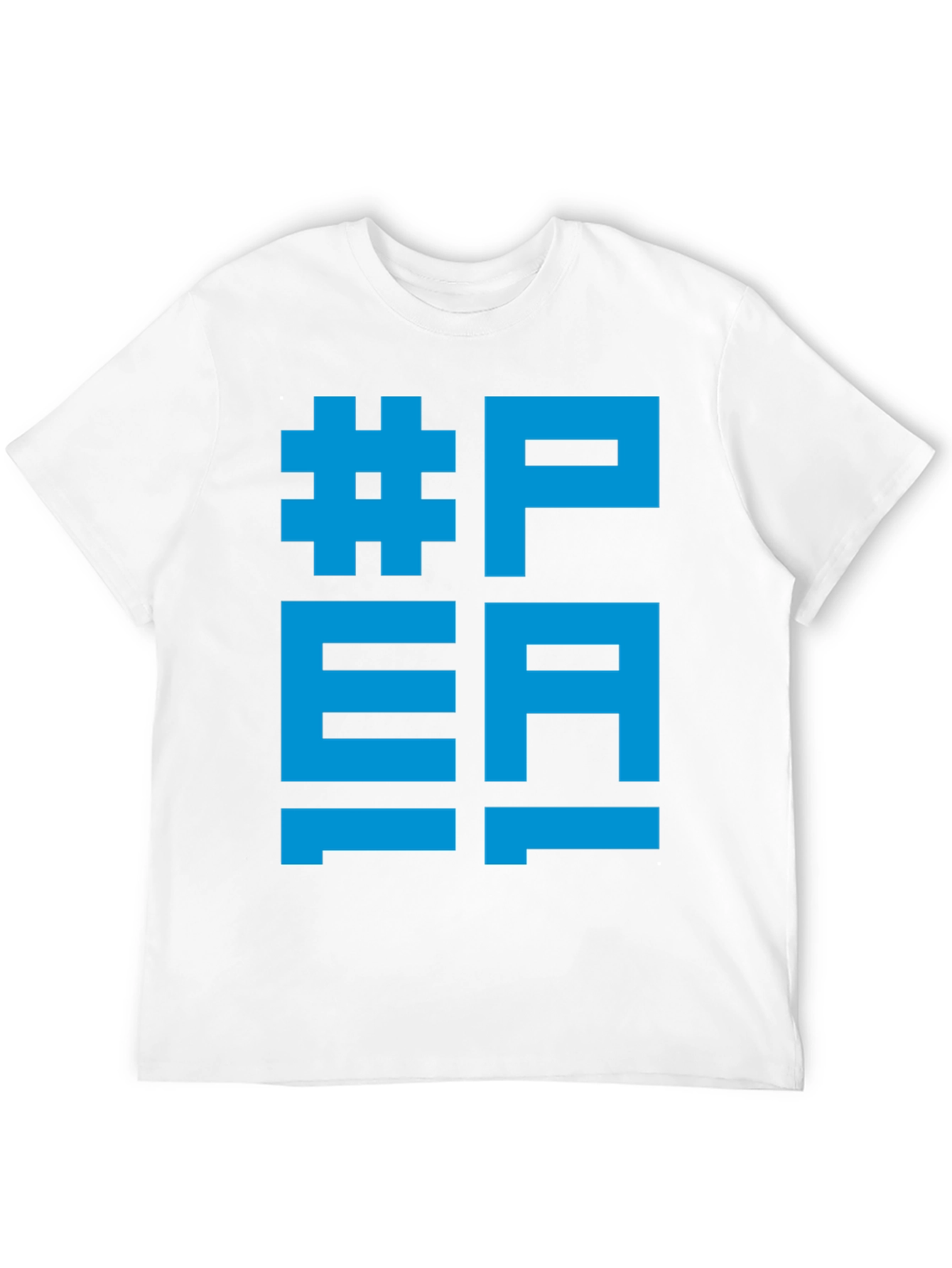 Camiseta Negra #PEA Diseño Gráfico Azul